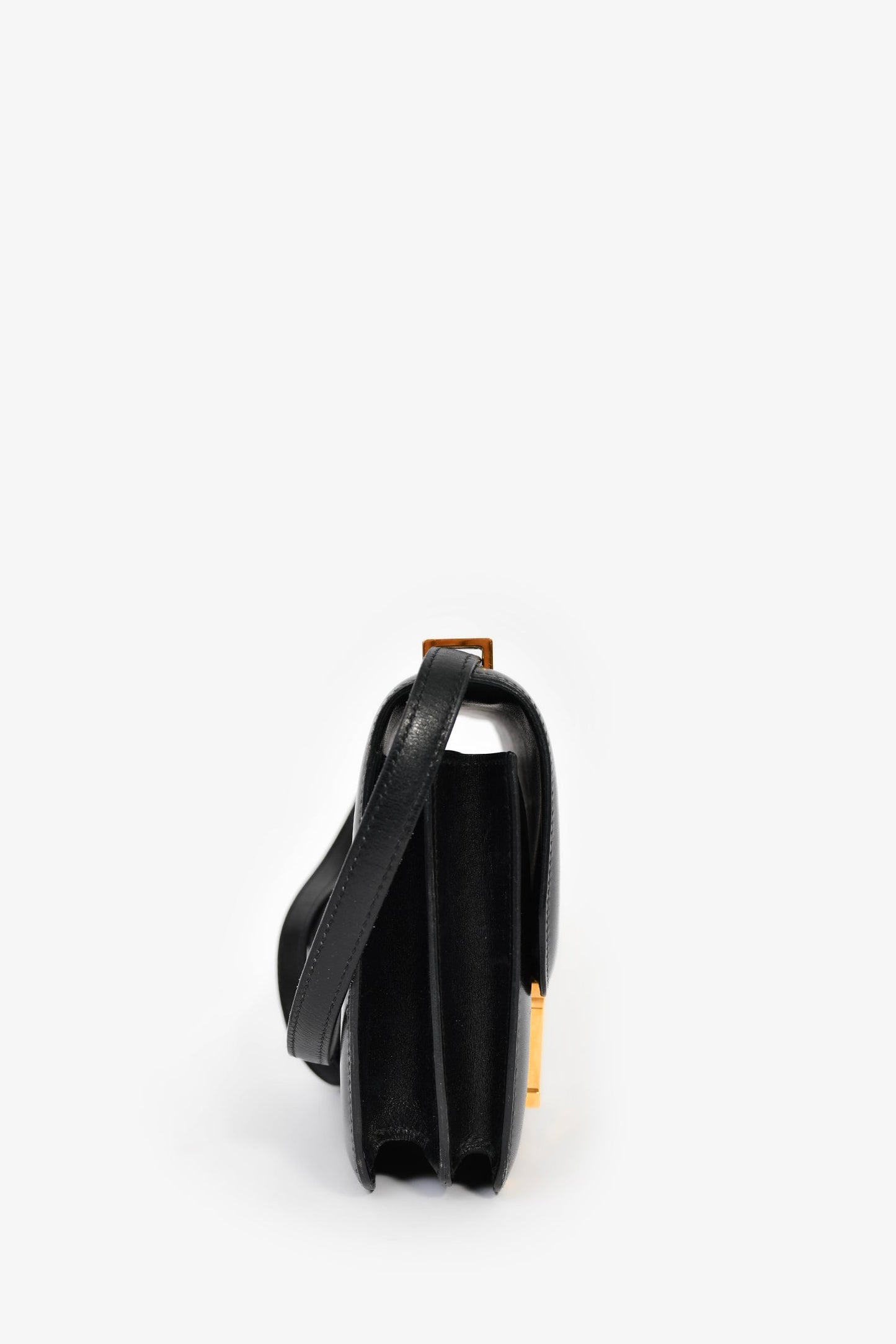 Hermès 2018 Black Box Leather Mini Constance 18