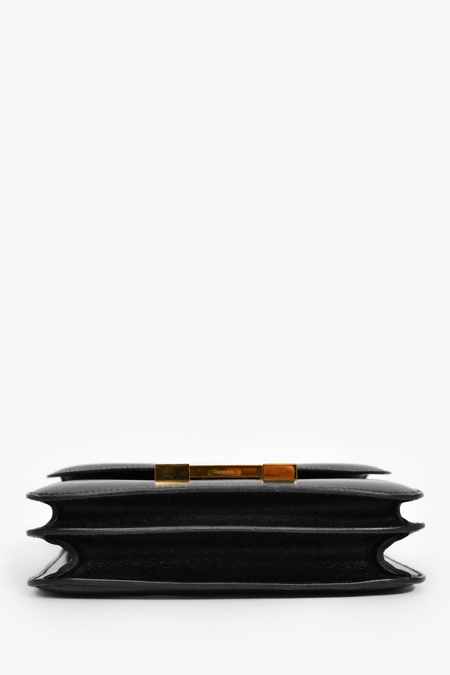 Hermès 2018 Black Box Leather Mini Constance 18