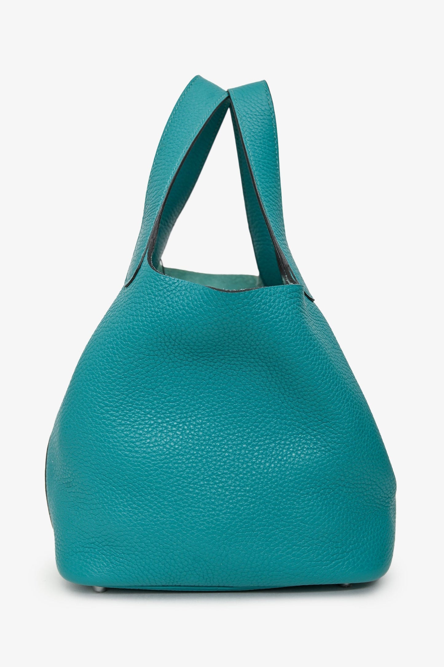 Hermès 2016 Turquoise Clemence Leather Picotin 18 With Keys & Lock