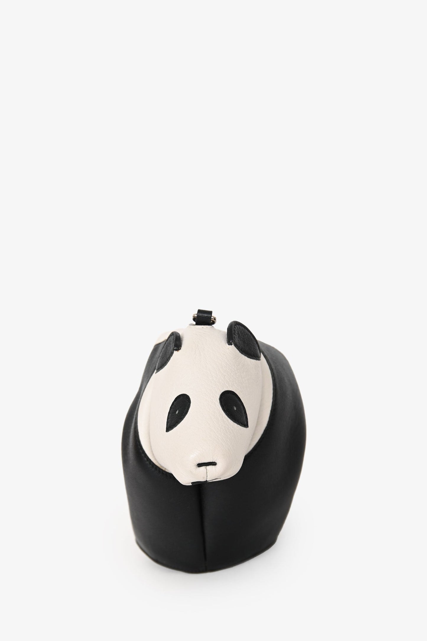Loewe 2016 Black/White Leather Panda Animal Crossbody With Strap