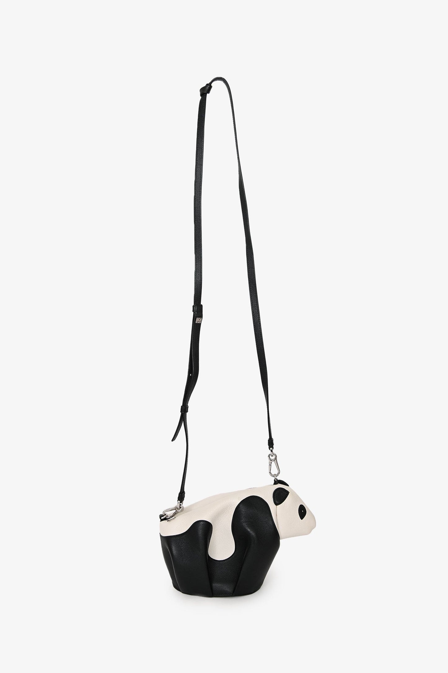 Loewe 2016 Black/White Leather Panda Animal Crossbody With Strap