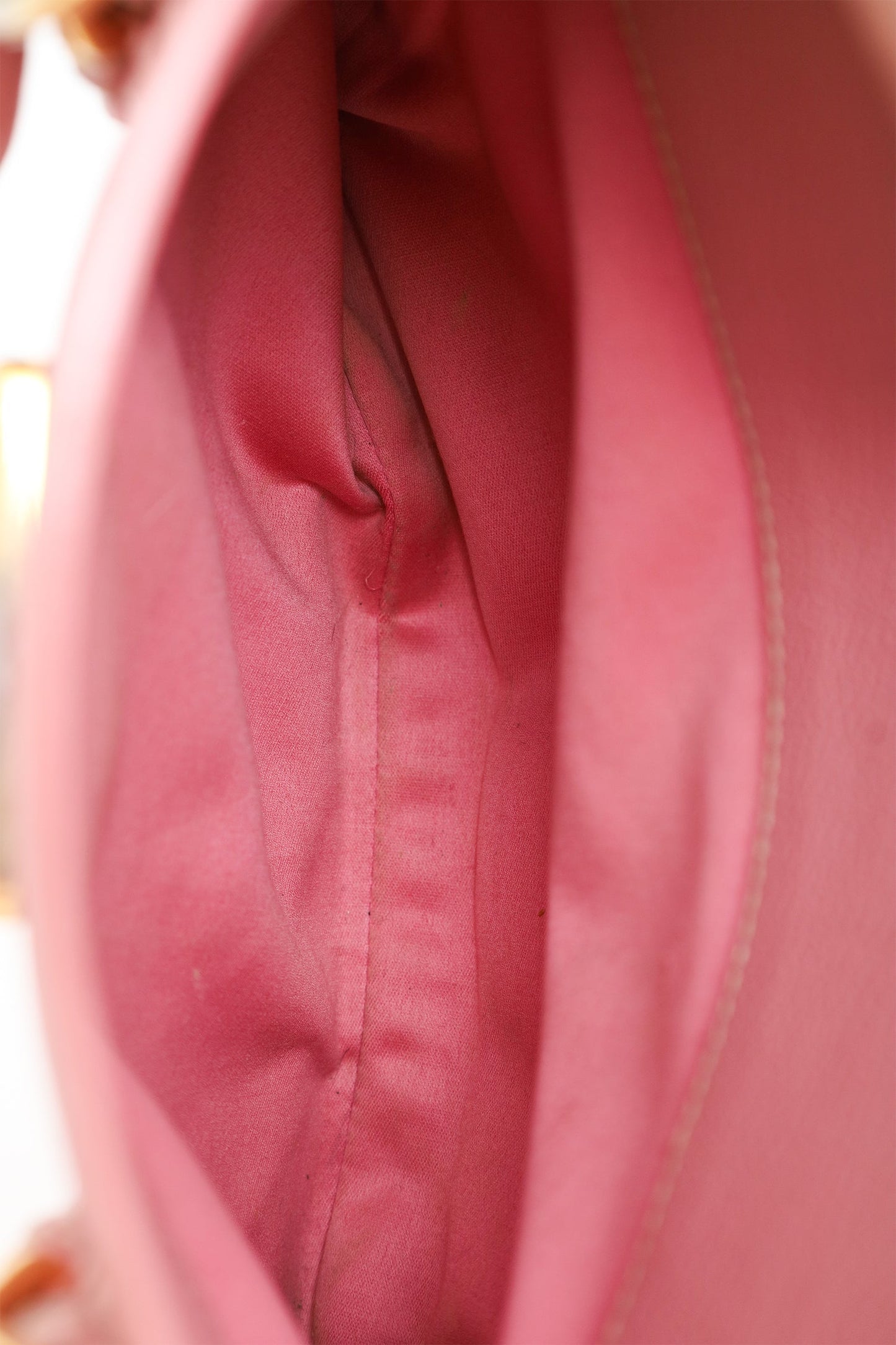 Miu Miu Pink Leather Push Lock Flap Top Handle Bag