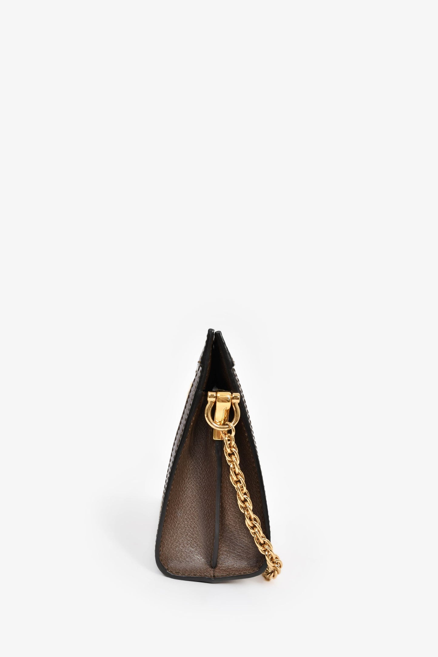 Gucci Brown Canvas/Leather GG Monogram Web 'Ophidia' Medium Crossbody