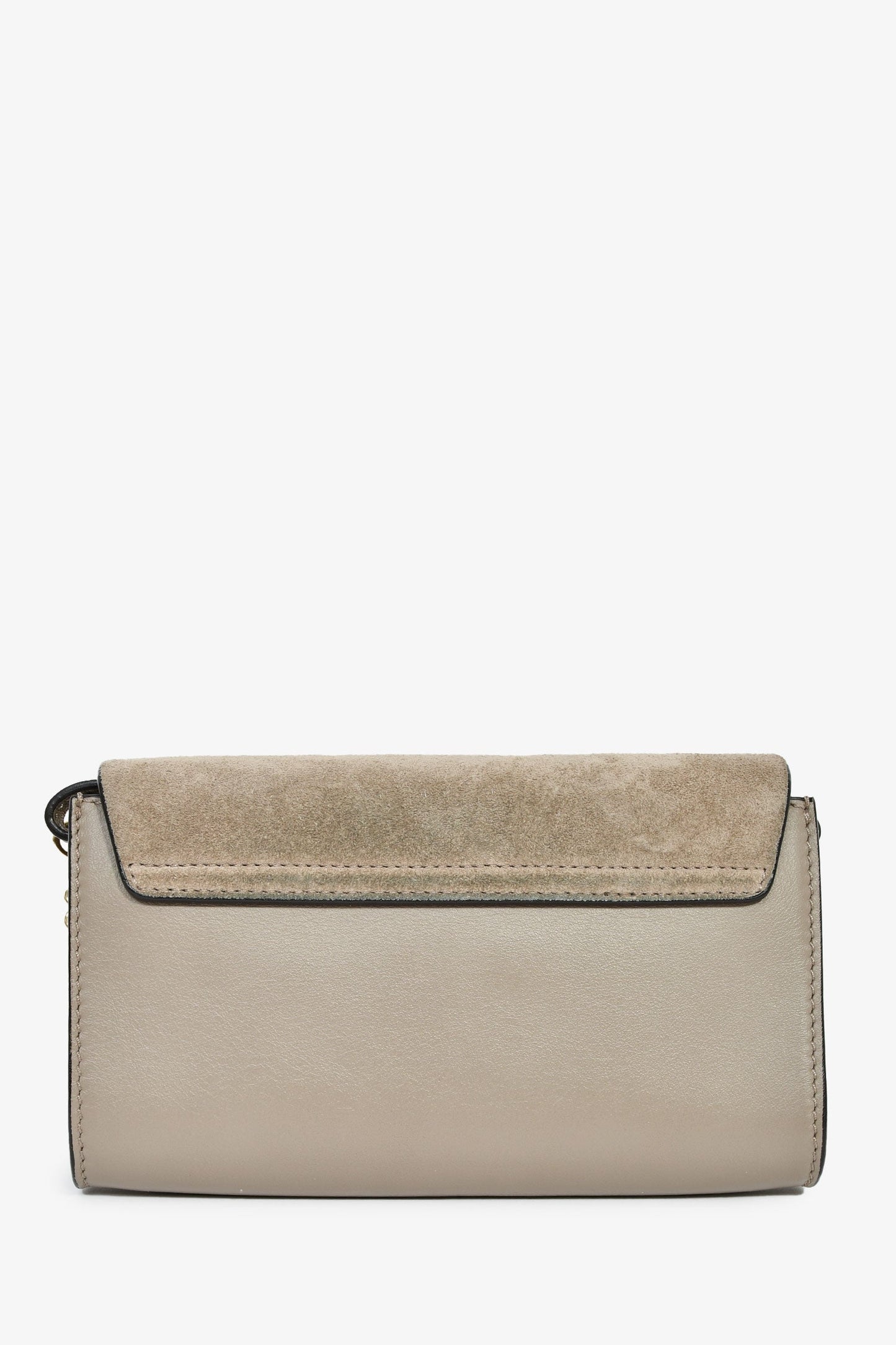 Chloé Taupe Leather/Suede 'Faye' Crossbody Bag