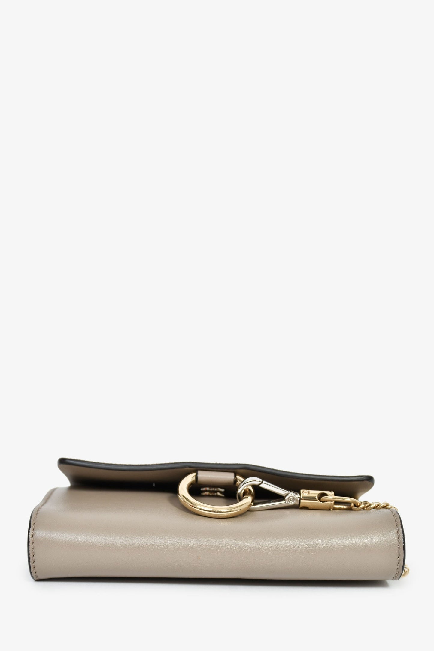 Chloé Taupe Leather/Suede 'Faye' Crossbody Bag