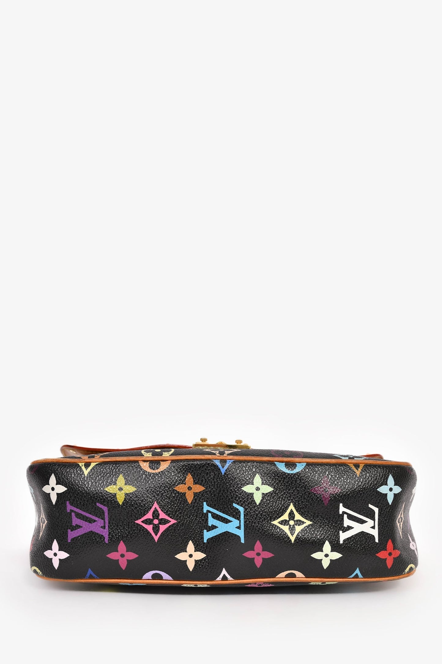 Louis Vuitton x Takashi Murakami Black Multicolour Monogram 'Sologne' Crossbody Bag