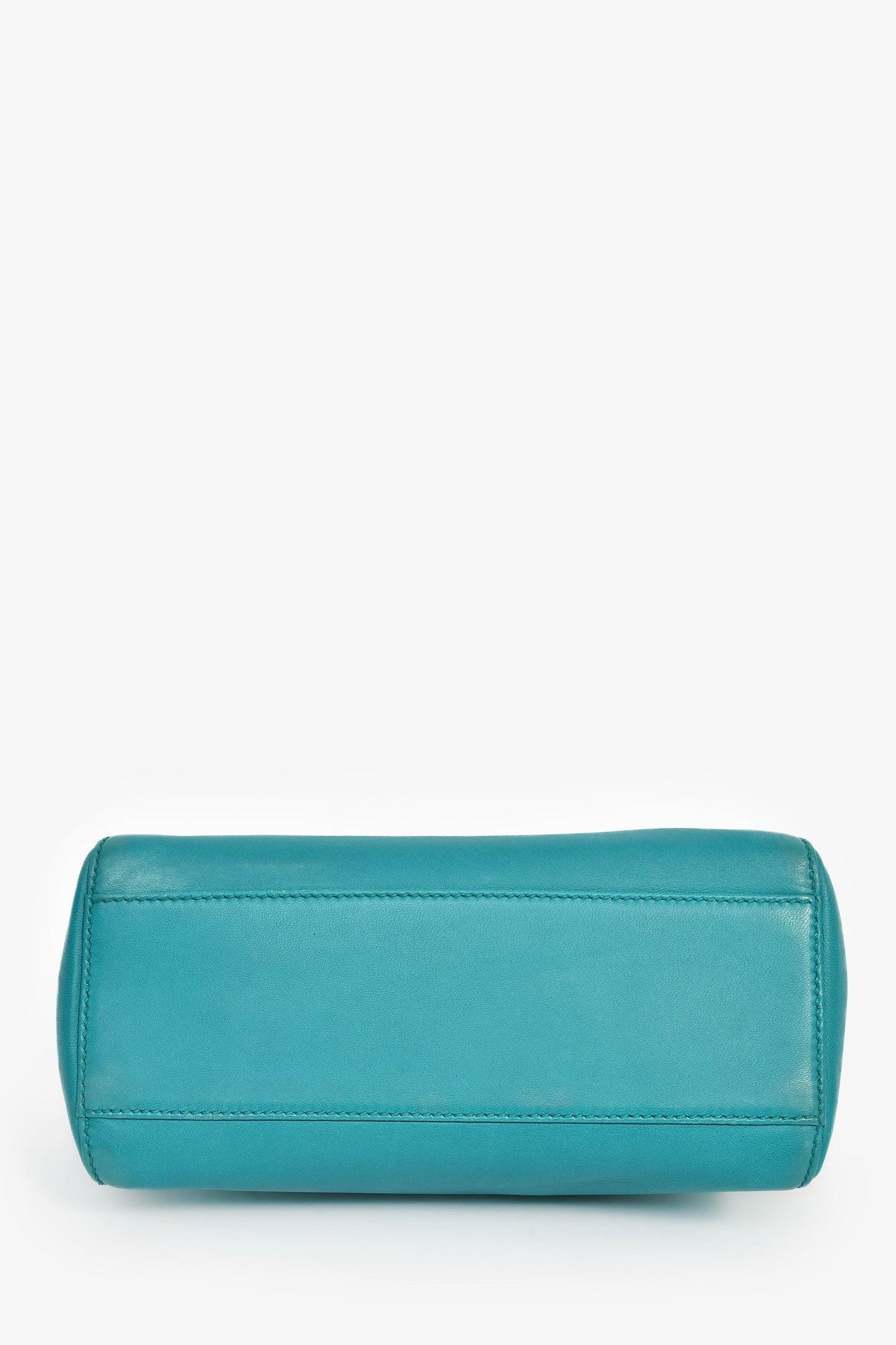 Fendi Turquoise Leather Mini Peekaboo