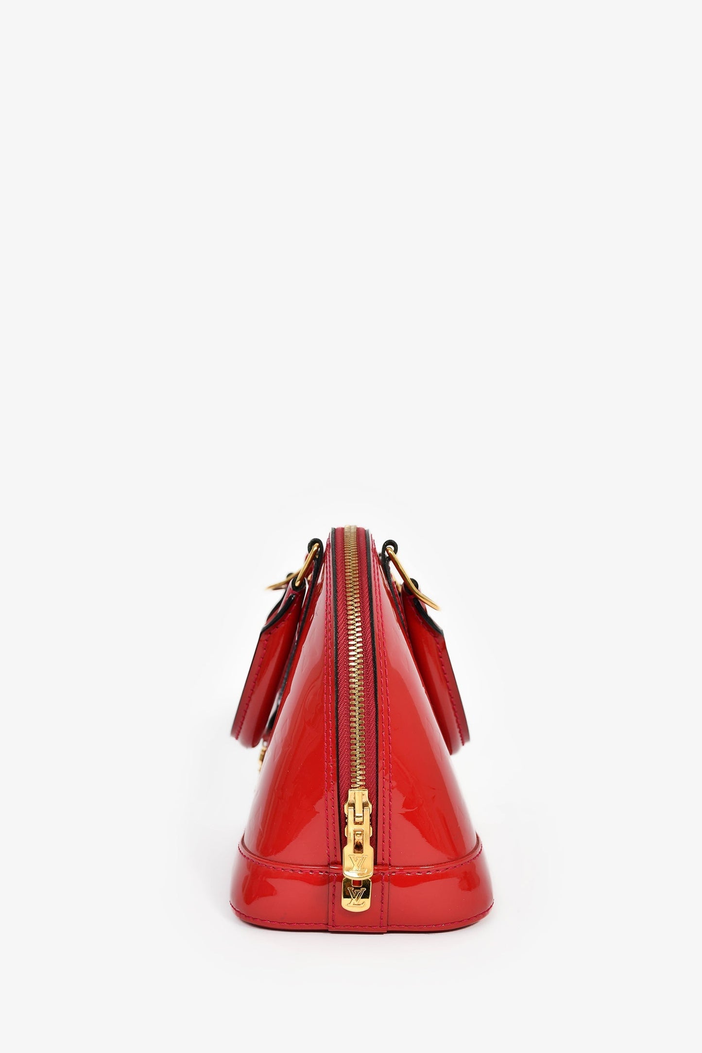 Louis Vuitton 2014 Cherry Red Vernis Leather Alma BB