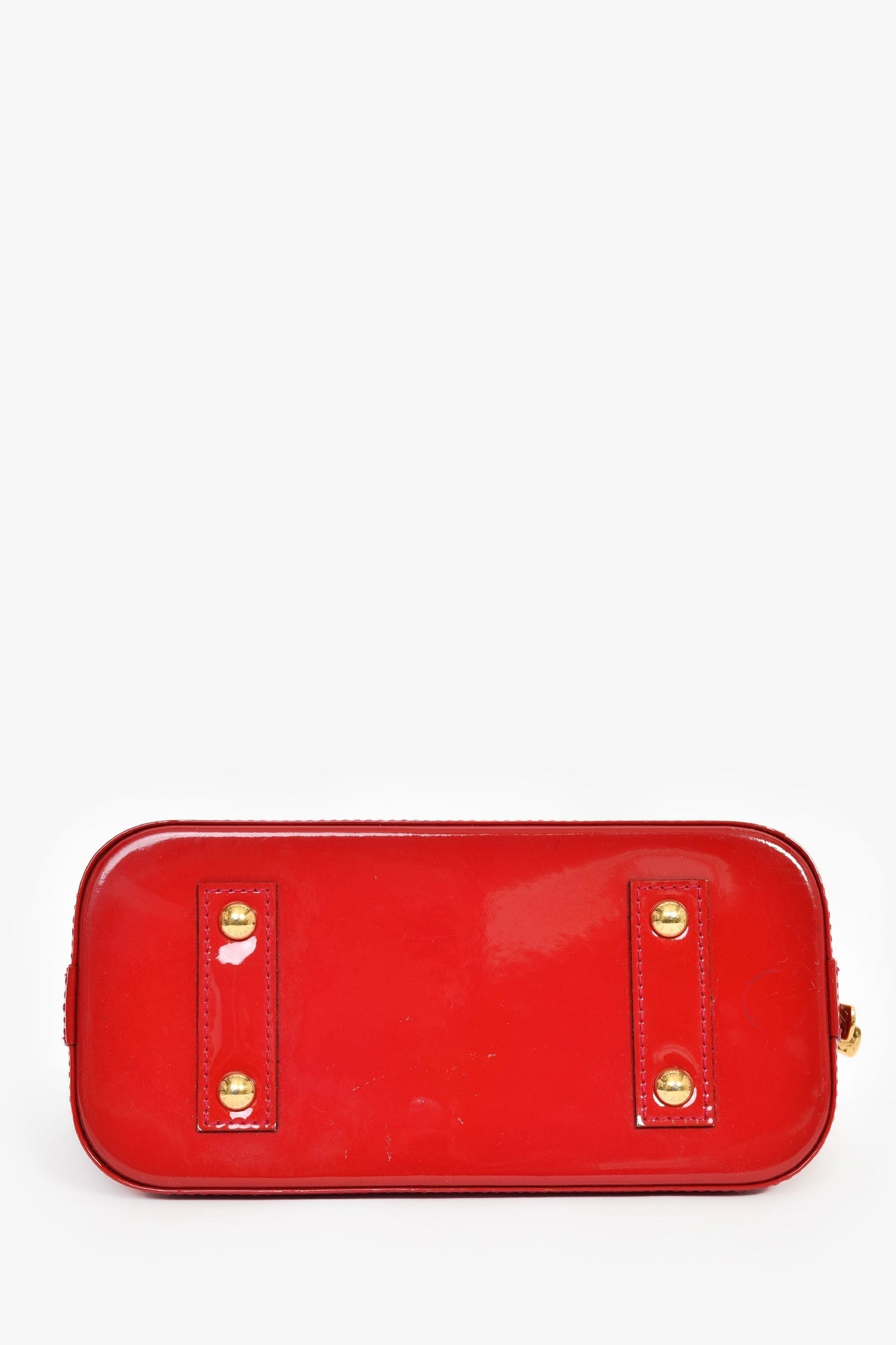 Louis Vuitton 2014 Cherry Red Vernis Leather Alma BB