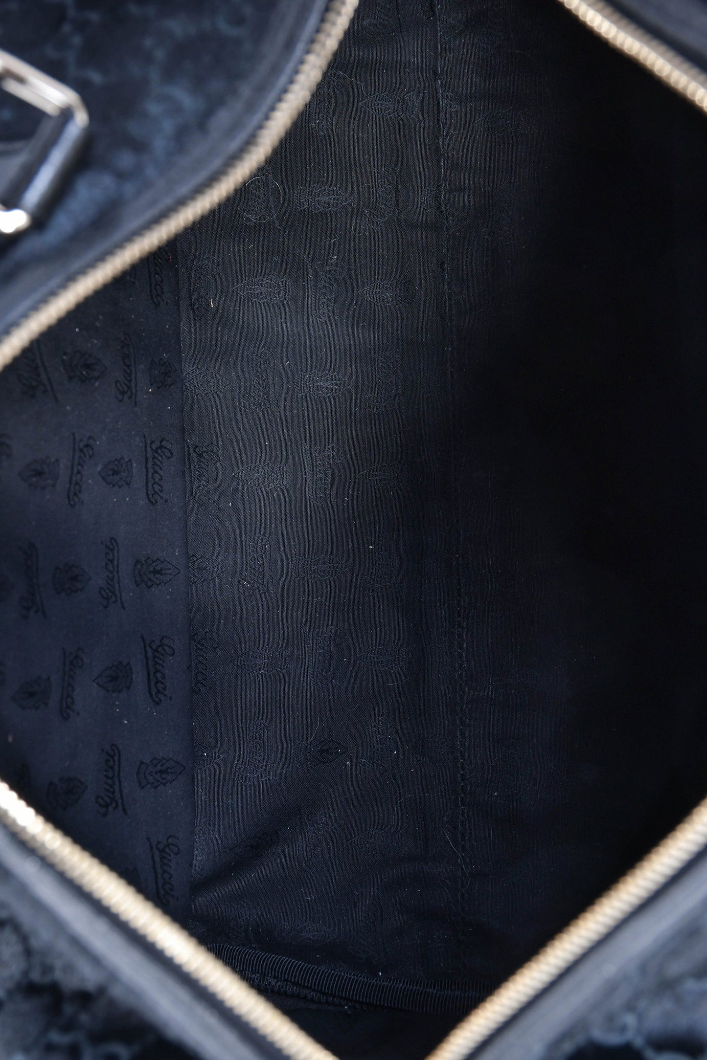 Gucci Limited Edition Black GG Pony Hair 'Boston Joy' Bag