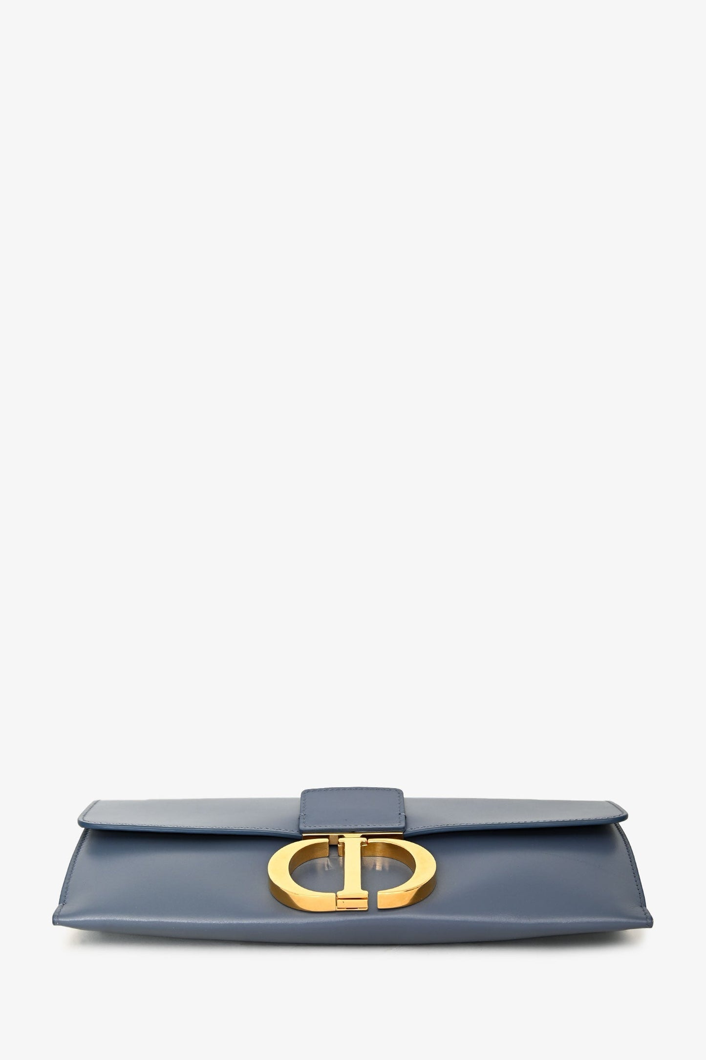 Christian Dior 2019 Blue Leather 30 Montaigne Chain Clutch