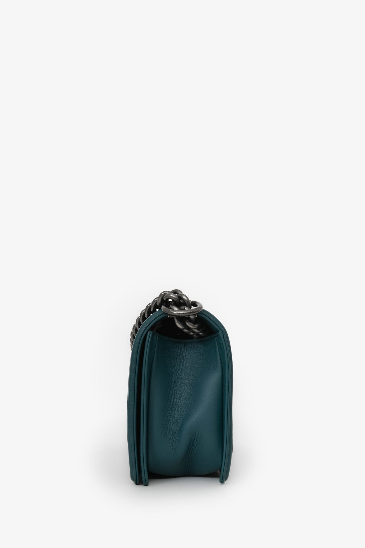 Chanel™ 2014 Green Lambskin Old Medium Boy Bag SHW