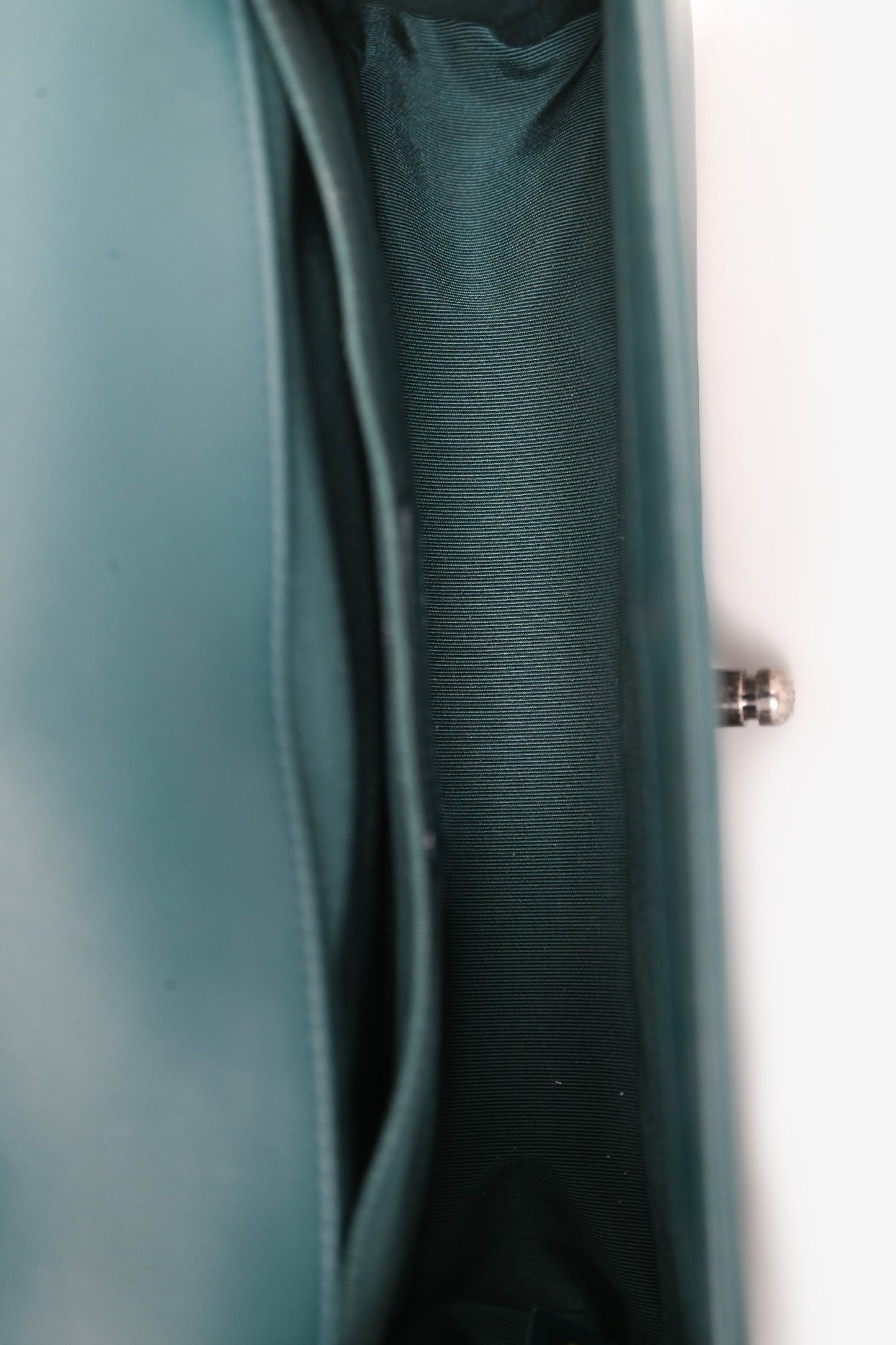 Chanel™ 2014 Green Lambskin Old Medium Boy Bag SHW