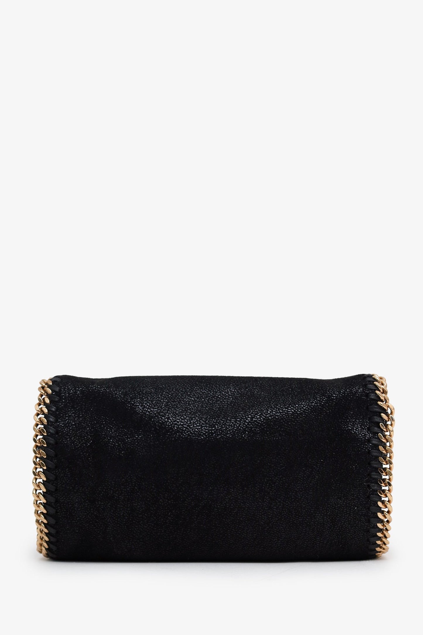 Stella McCartney Black Vegan Suede Mini Falabella Crossbody Bag