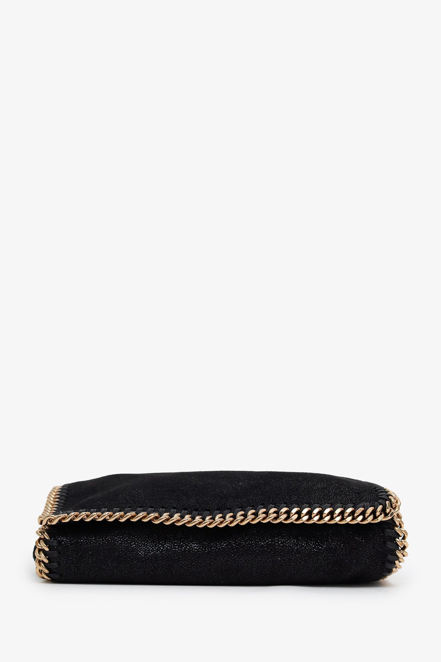 Stella McCartney Black Vegan Suede Mini Falabella Crossbody Bag