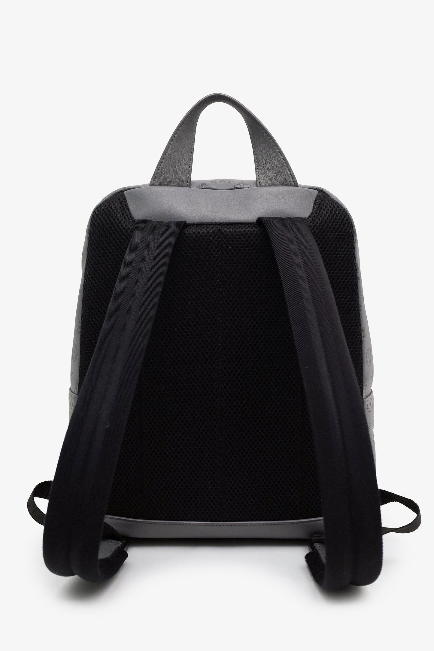 Louis Vuitton Grey Calfskin Monogram Shadow Racer Backpack