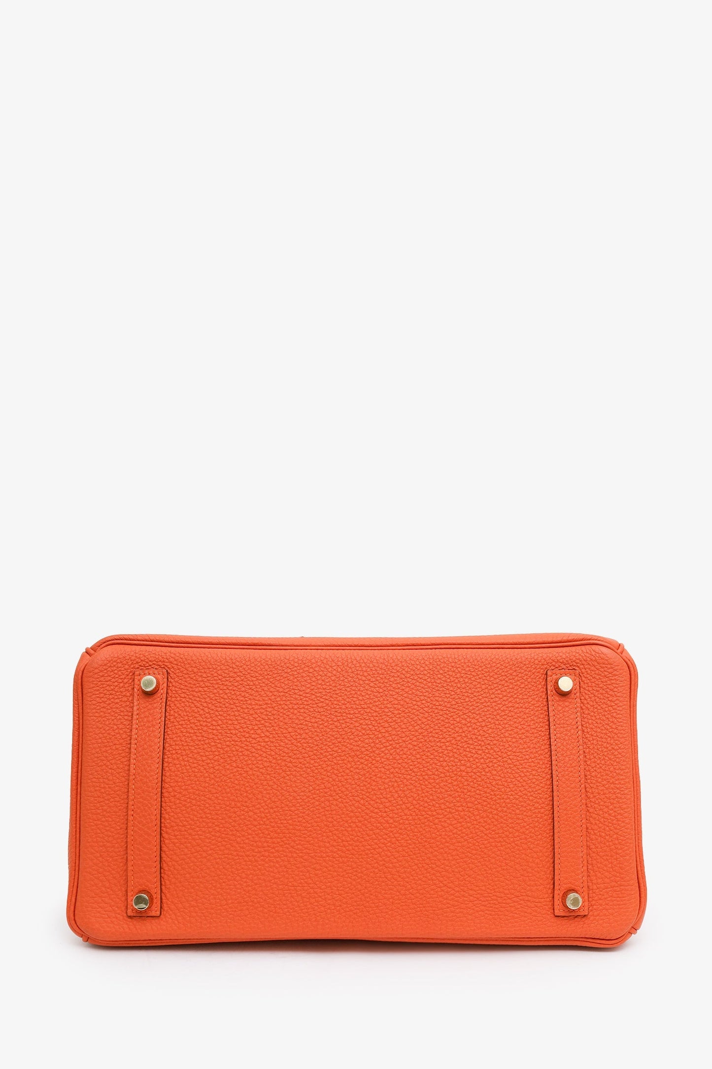 Hermès 2014 Orange Togo Leather Birkin 35