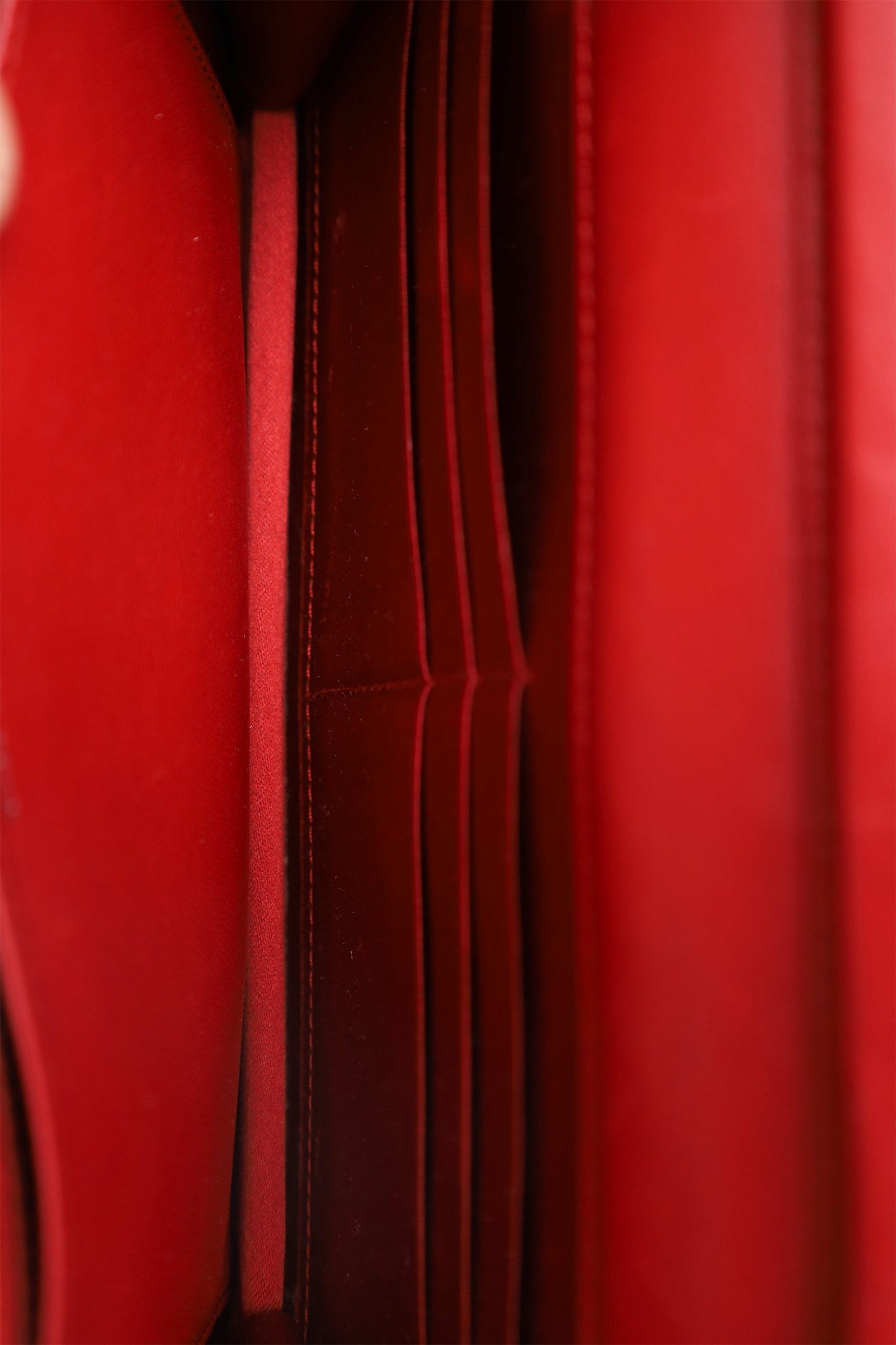 Chanel™ 2011 Red Lambskin Leather Camellia Classic Wallet on Chain