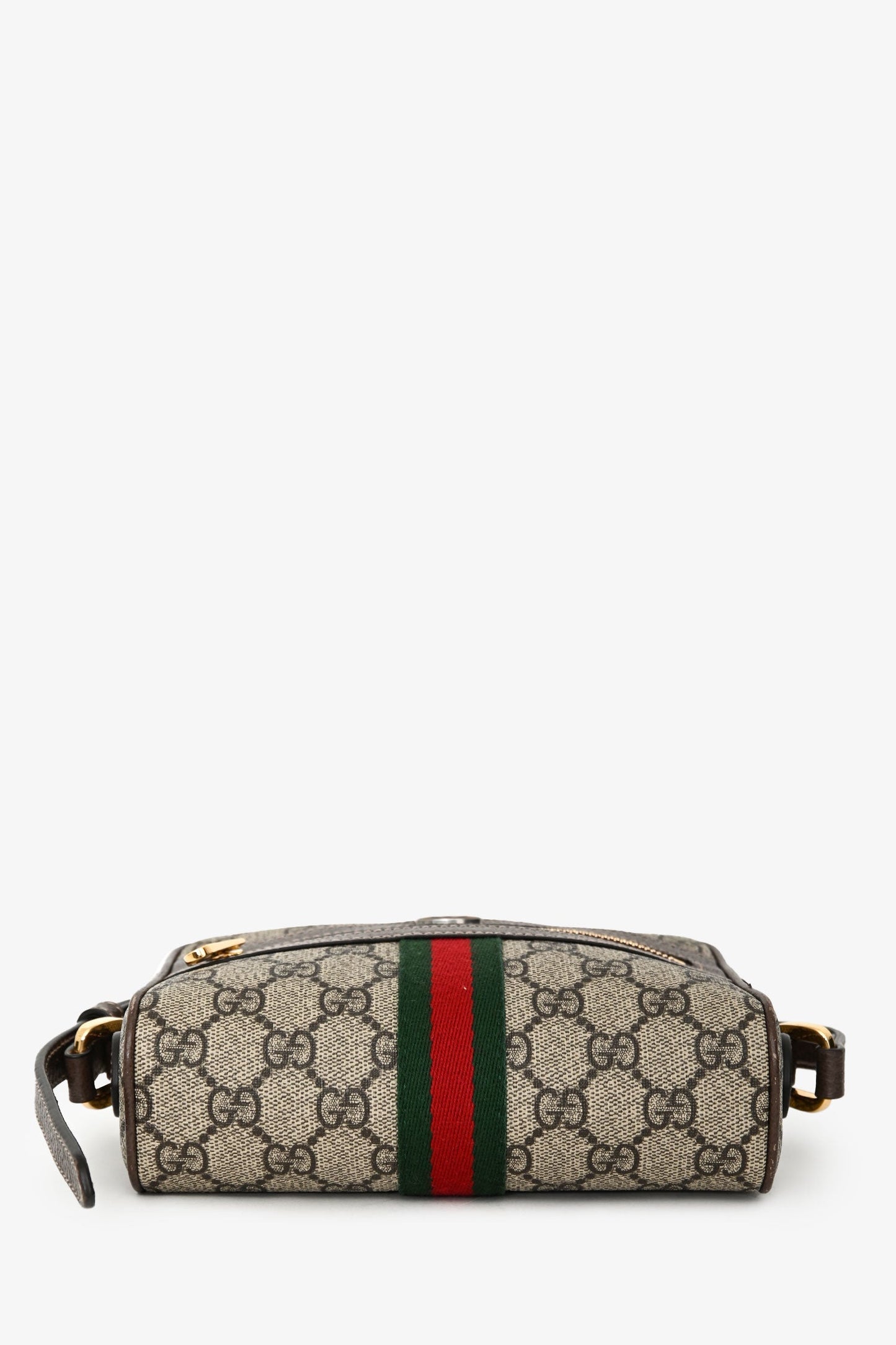 Gucci Brown GG Supreme Ophidia Mini Crossbody Bag