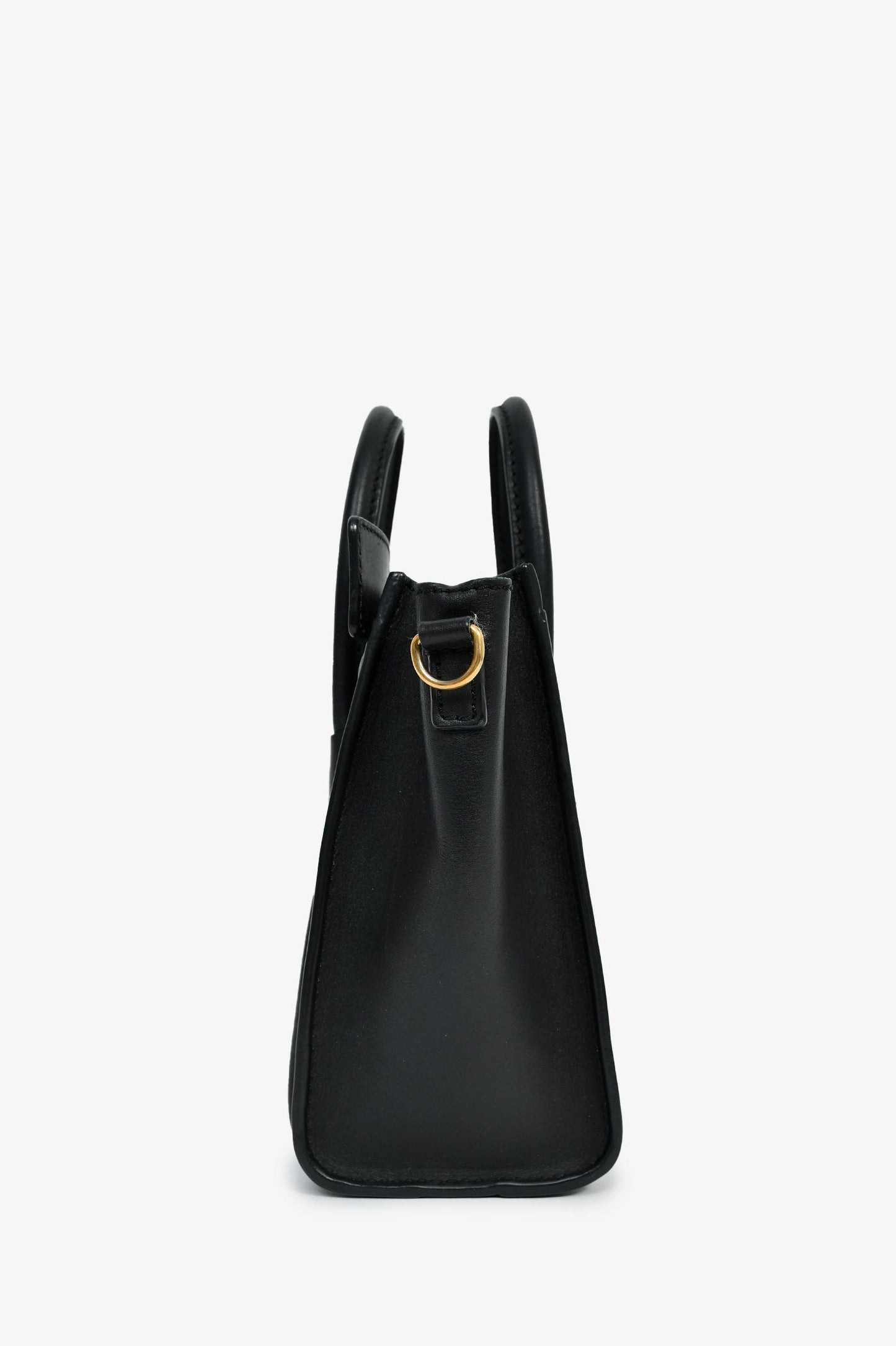 Celine Black Smooth Calfskin Mini Luggage Tote