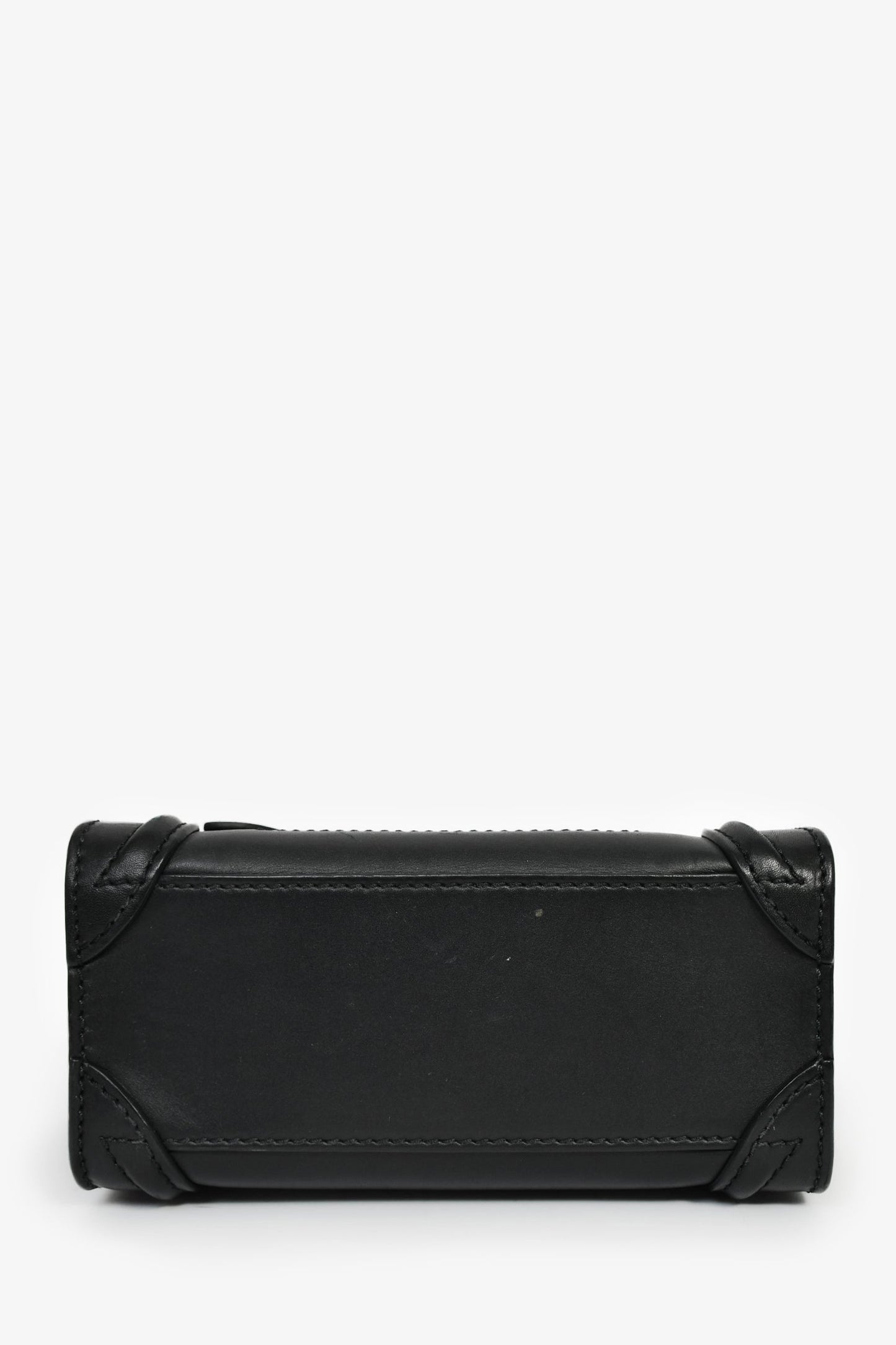 Celine Black Smooth Calfskin Mini Luggage Tote