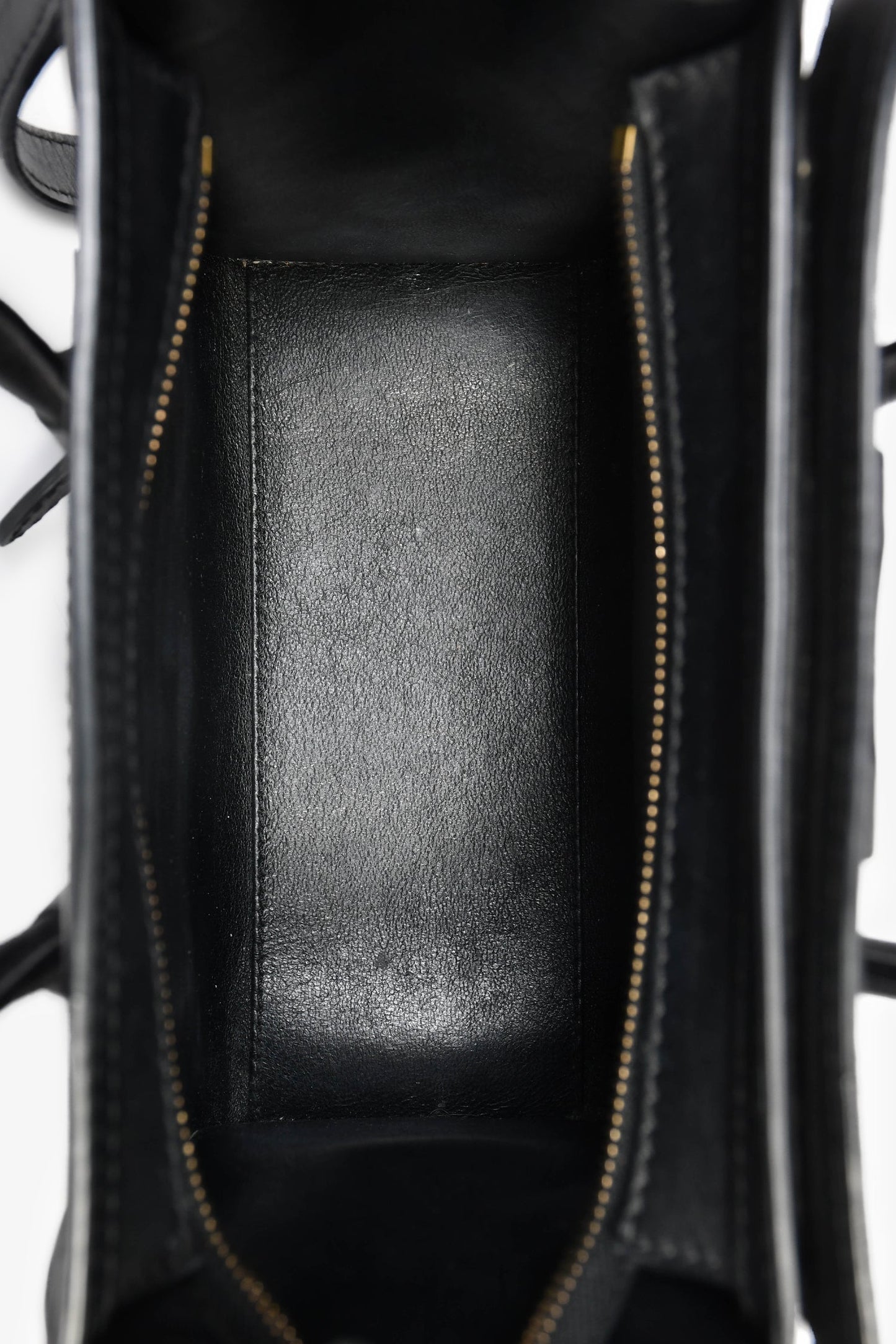 Celine Black Smooth Calfskin Mini Luggage Tote
