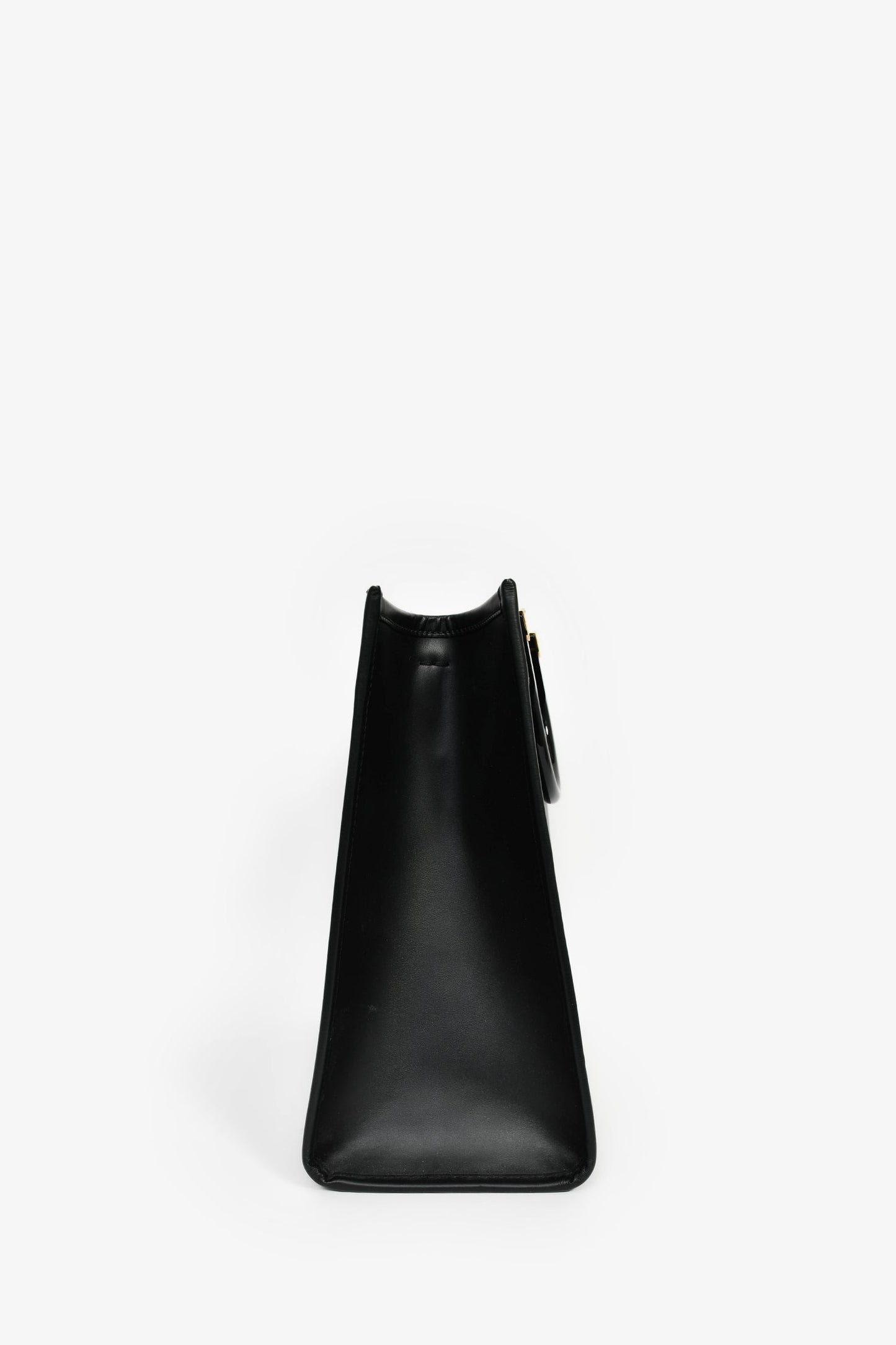 Fendi x Versace Black Leather 'Fendace Sunshine Shopper' Tote