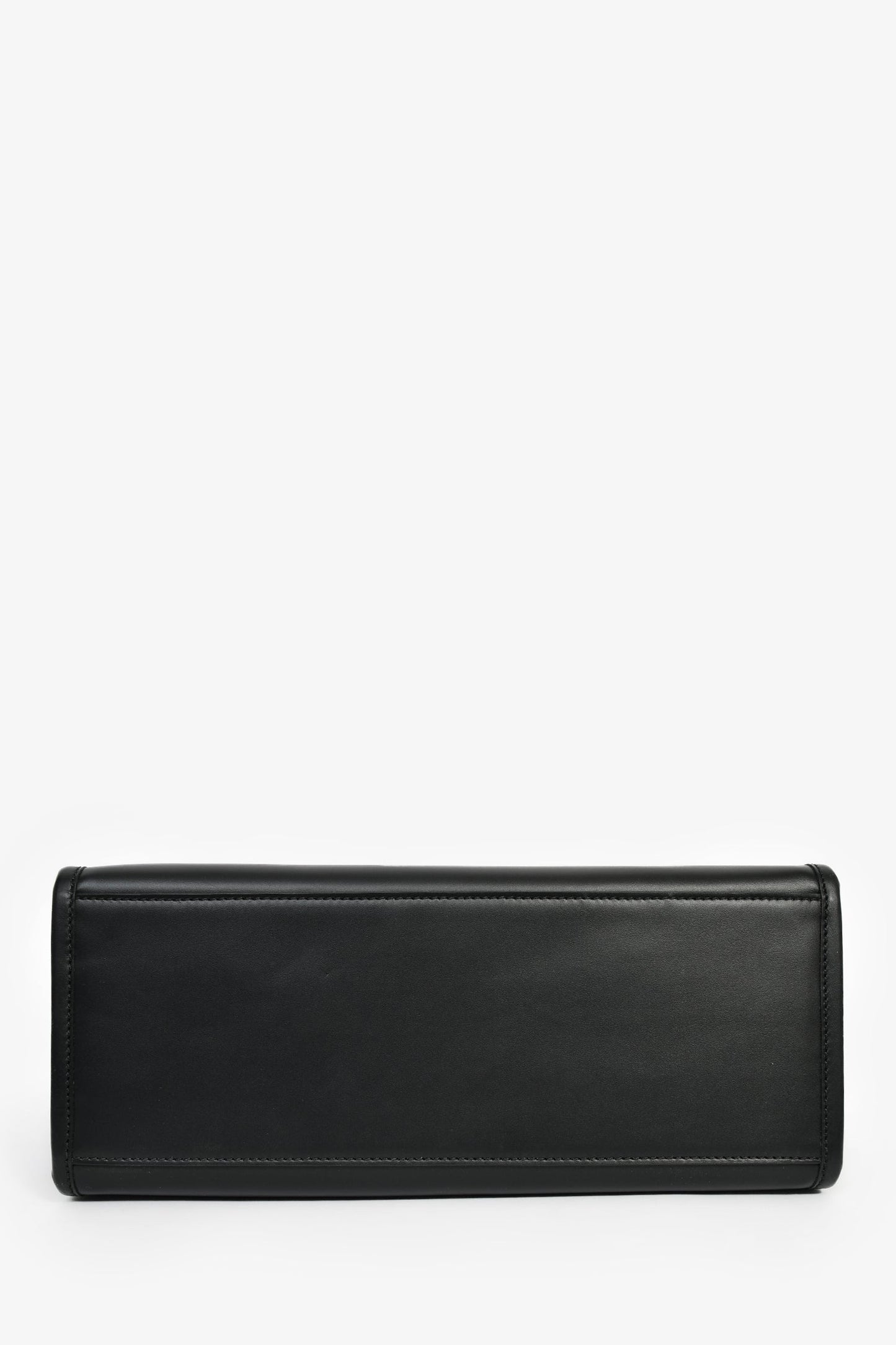 Fendi x Versace Black Leather 'Fendace Sunshine Shopper' Tote