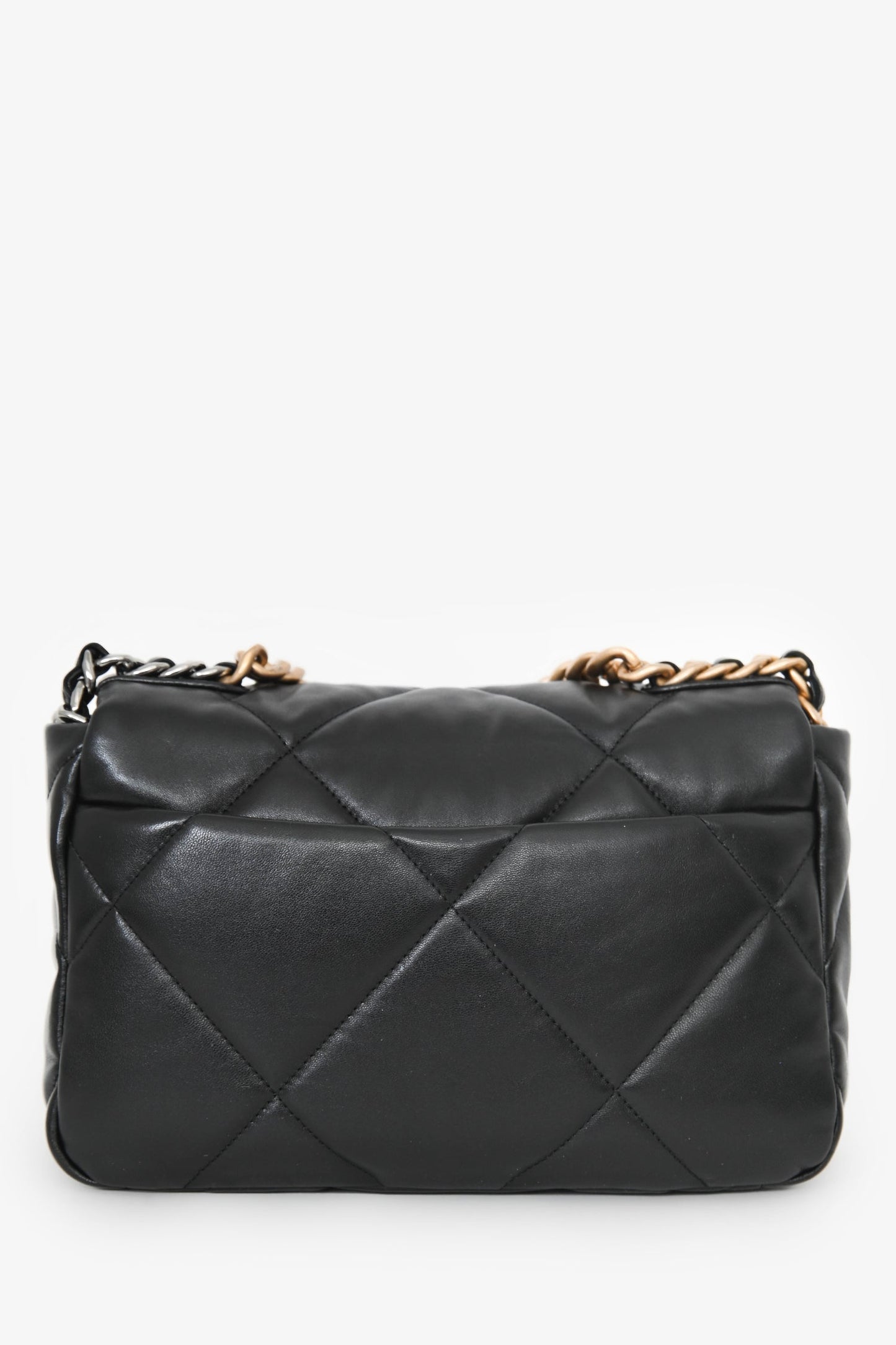 Chanel™ Black Lambskin Small 19 Flap Bag