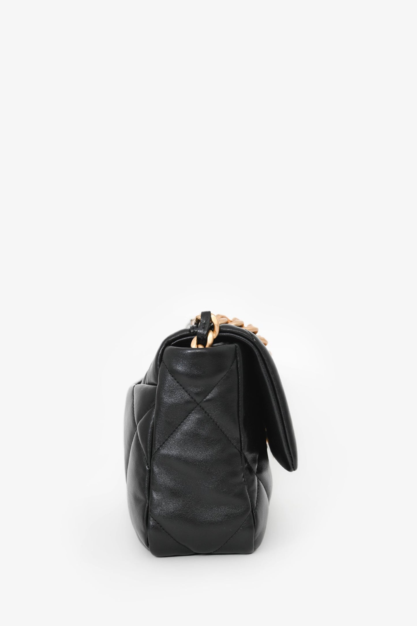 Chanel™ Black Lambskin Small 19 Flap Bag