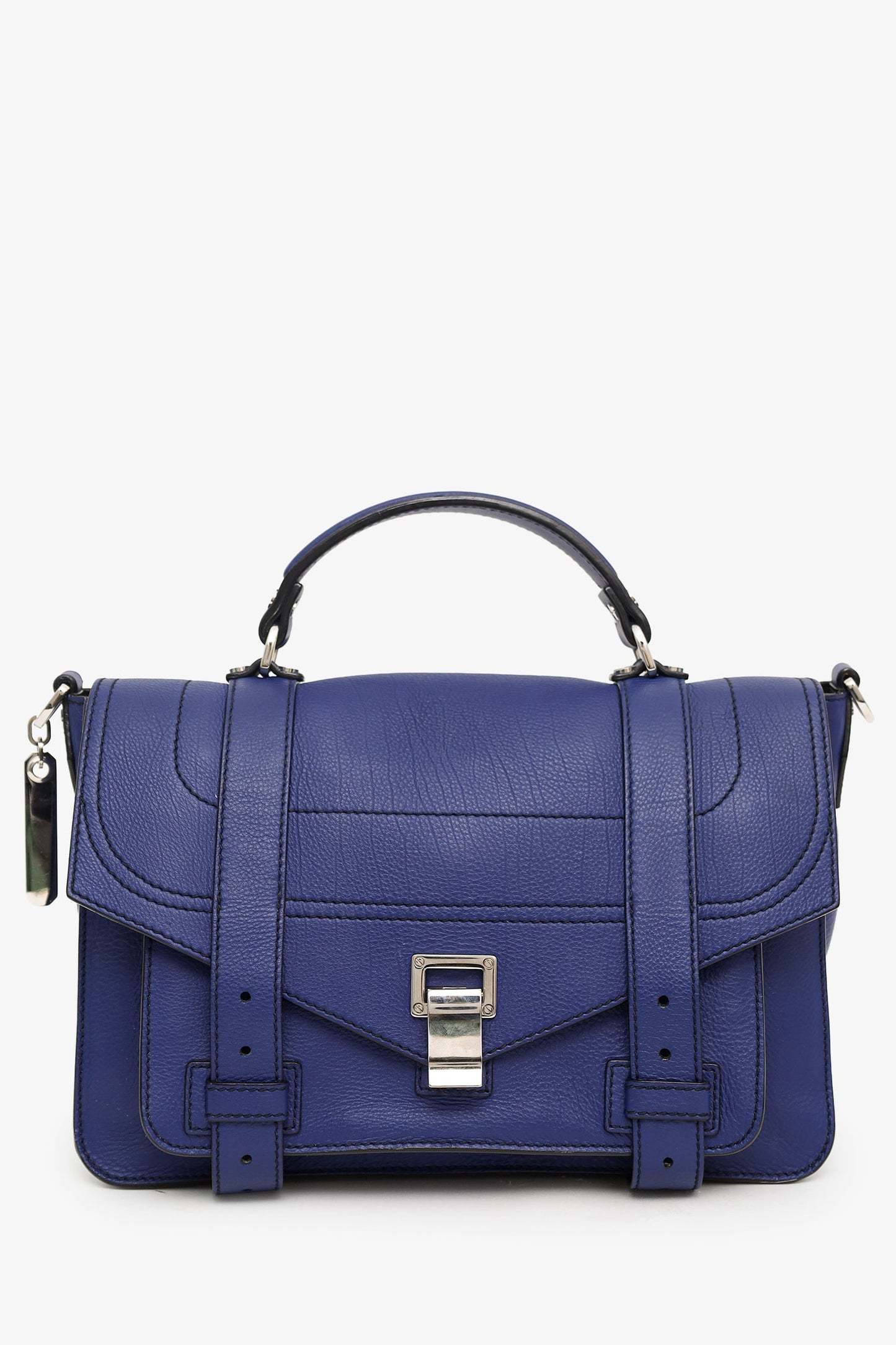 Proenza Schouler Navy Leather PS1 Messenger Crossbody Bag