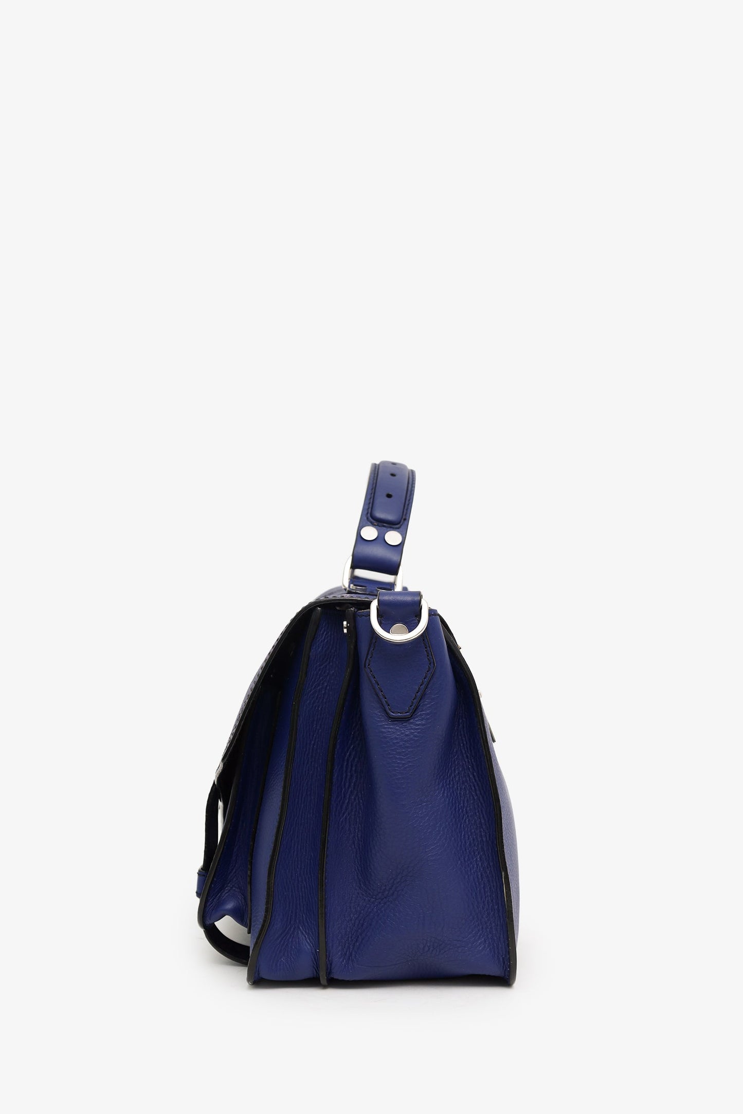 Proenza Schouler Navy Leather PS1 Messenger Crossbody Bag