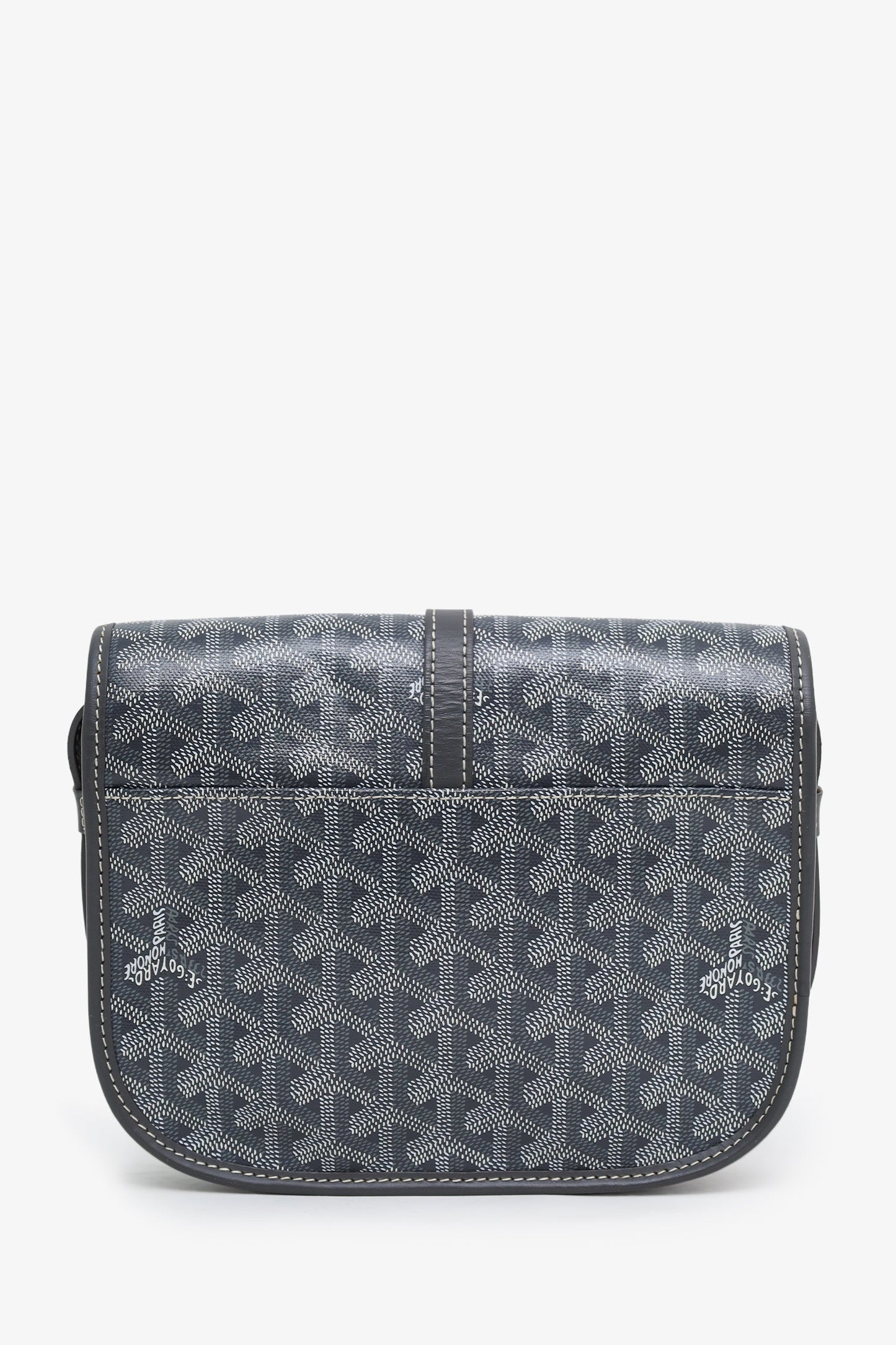 Goyard Grey Goyardine Belvedere II PM Messenger Bag