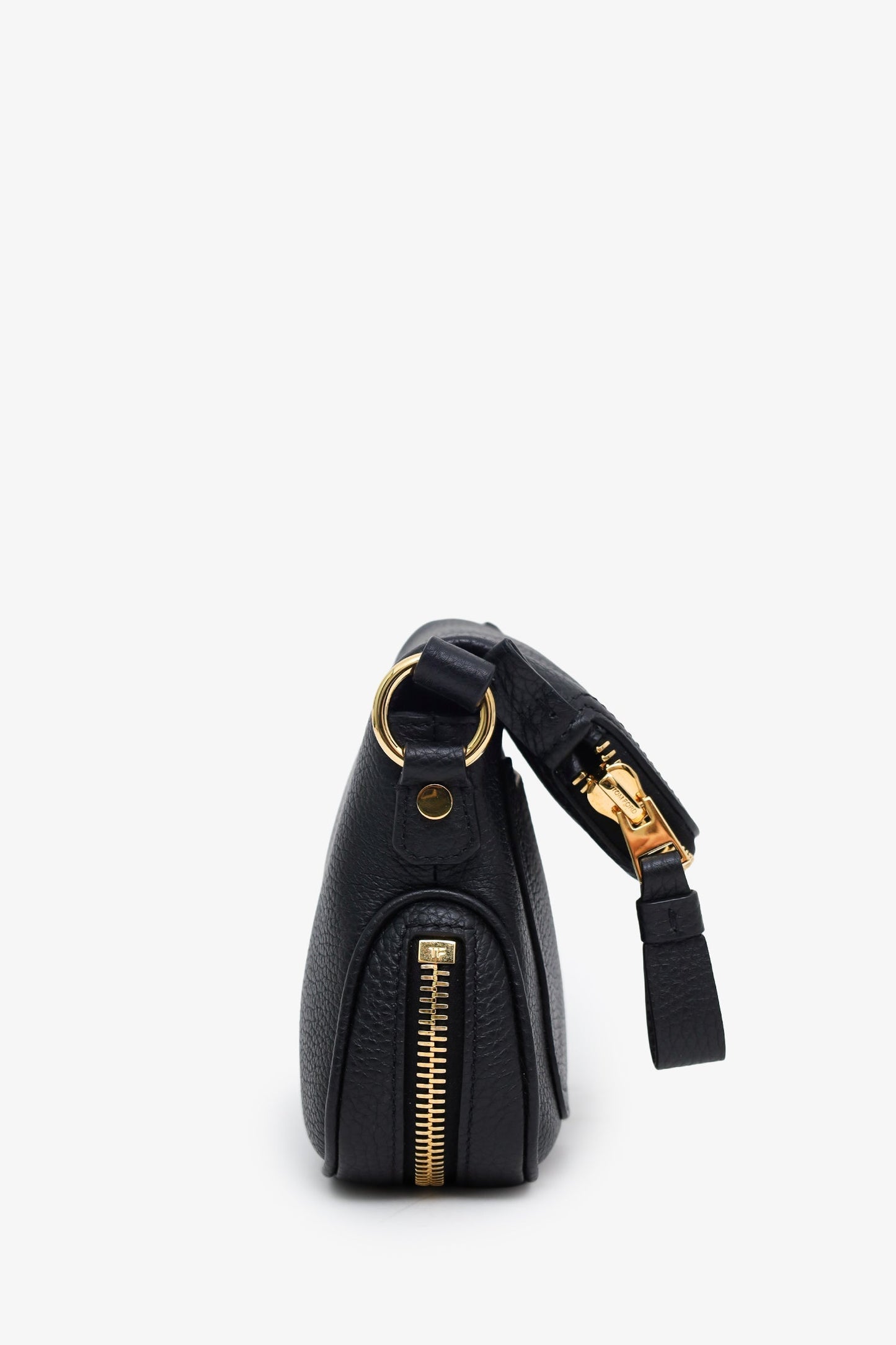 Tom Ford Black Leather Mini 'Jennifer' Crossbody Bag