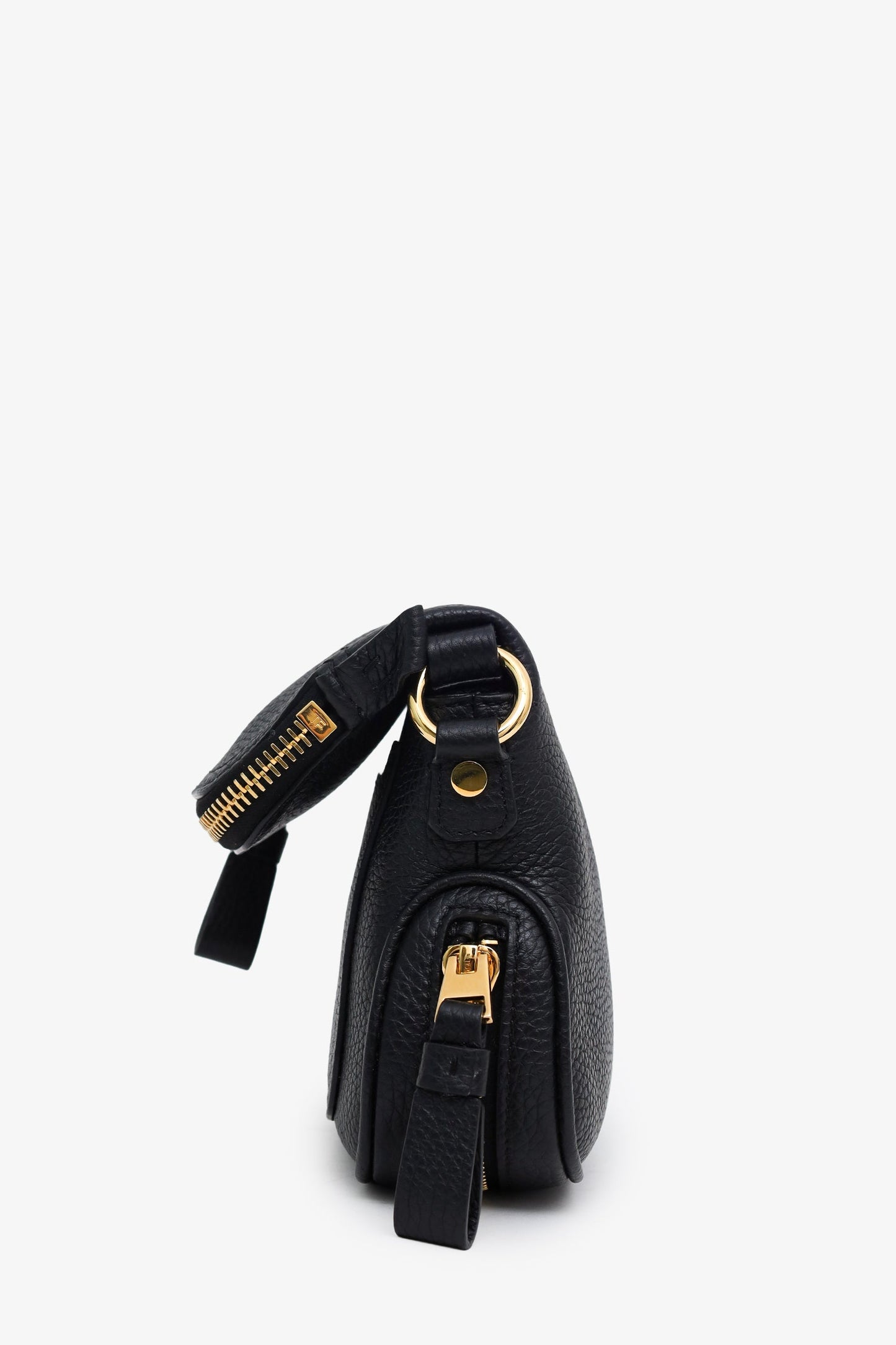 Tom Ford Black Leather Mini 'Jennifer' Crossbody Bag