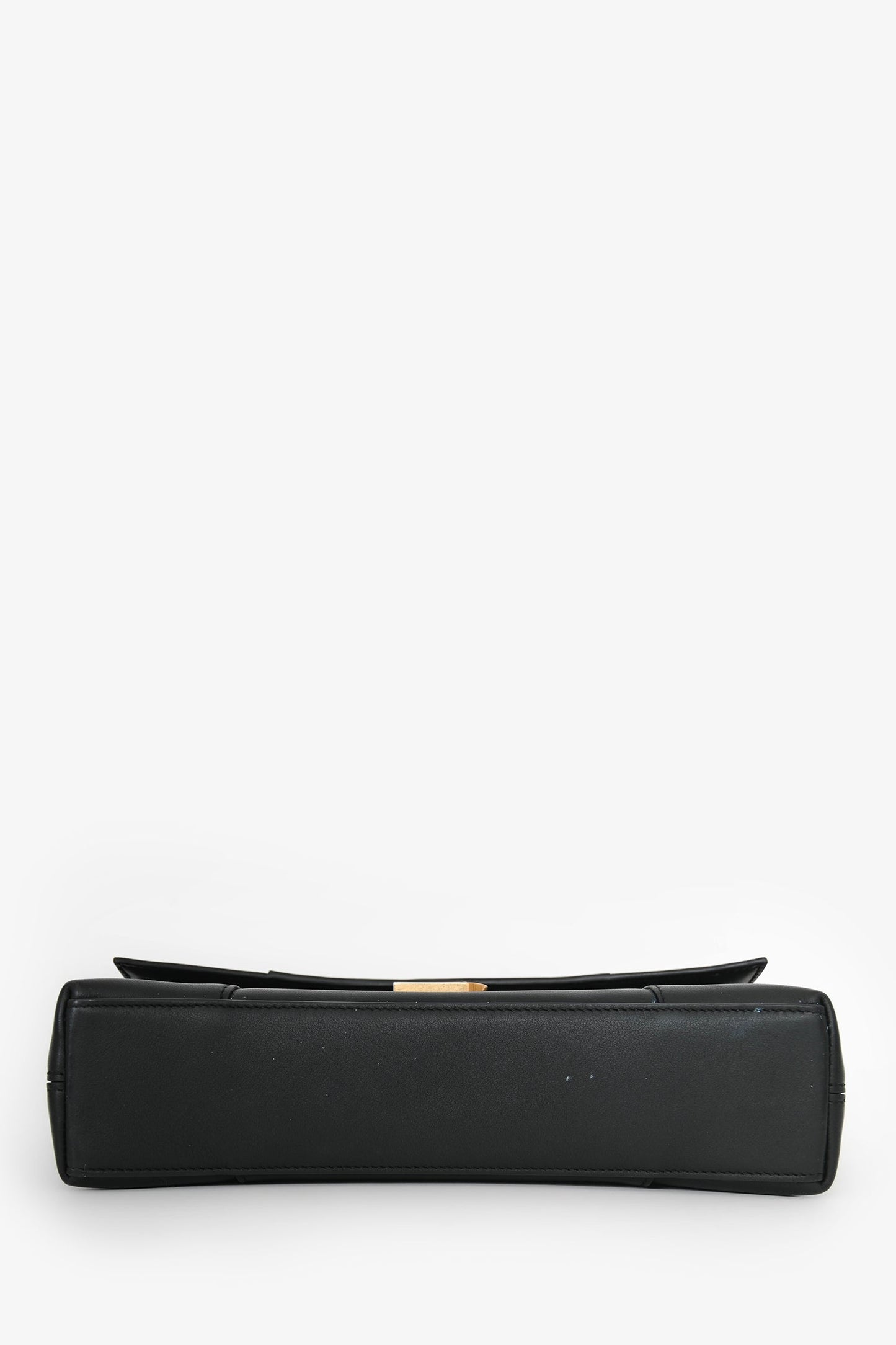 Balenciaga Black Leather Downtown Shoulder Bag