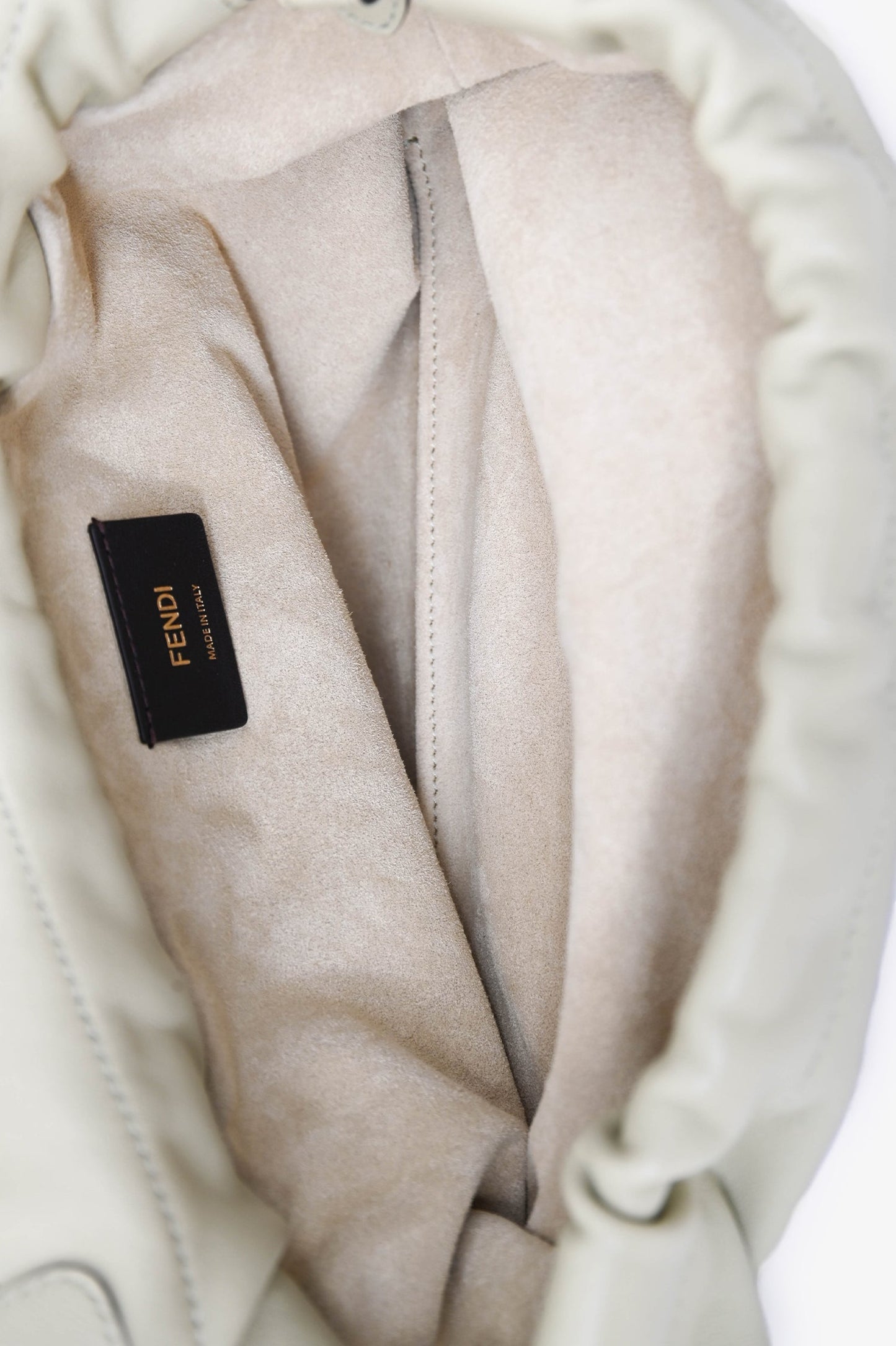 Fendi Sage Leather Mama Baguette Medium Shoulder Bag