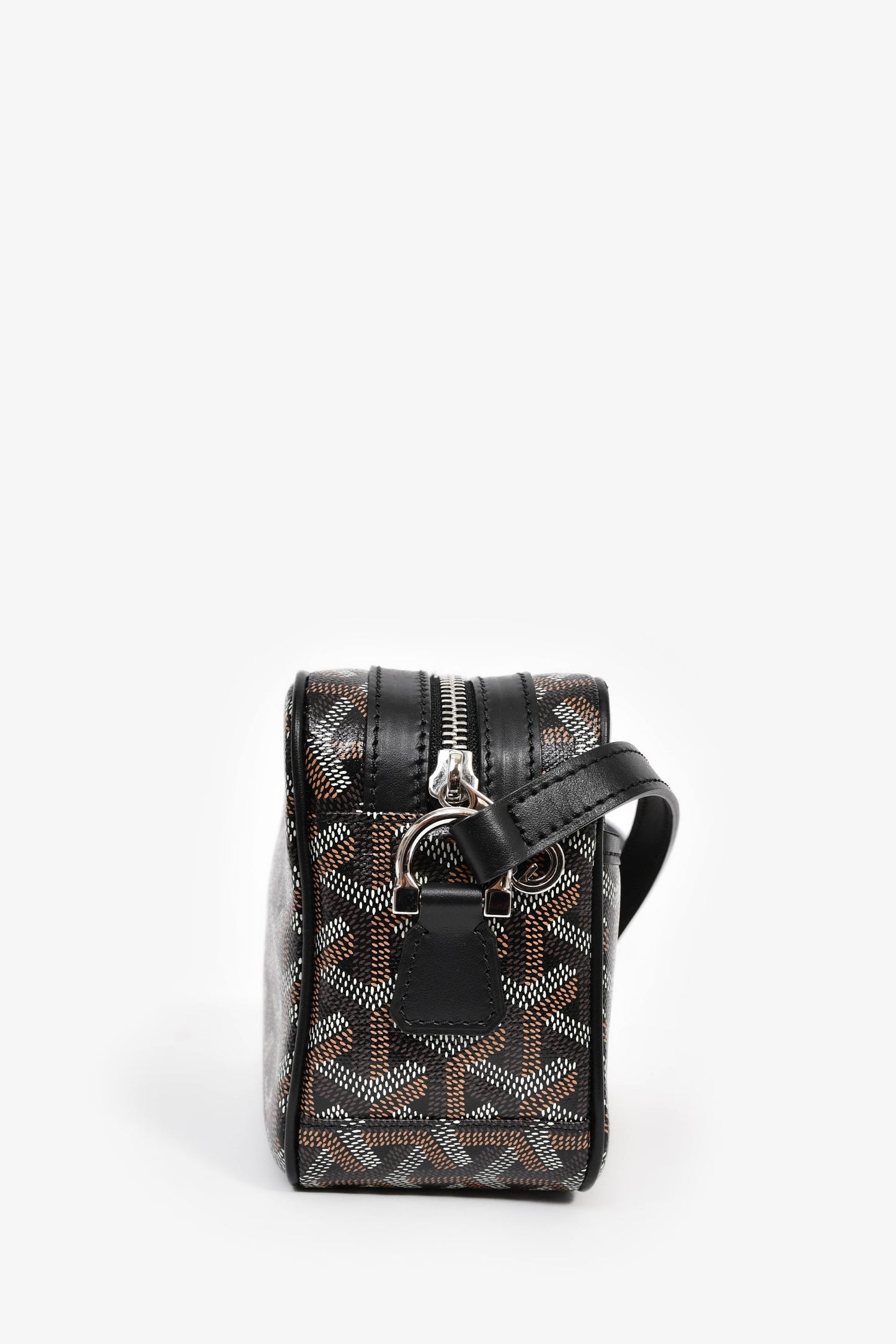 Goyard Black Goyardine Canvas Cap-Vert PM Crossbody Bag