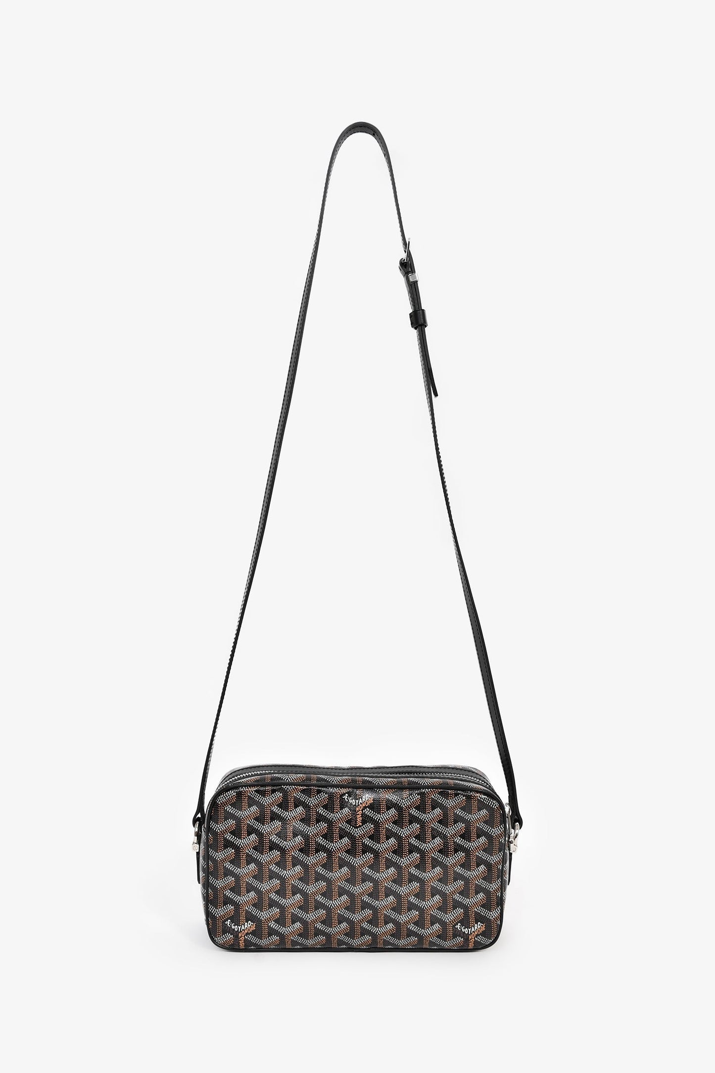 Goyard Black Goyardine Canvas Cap-Vert PM Crossbody Bag