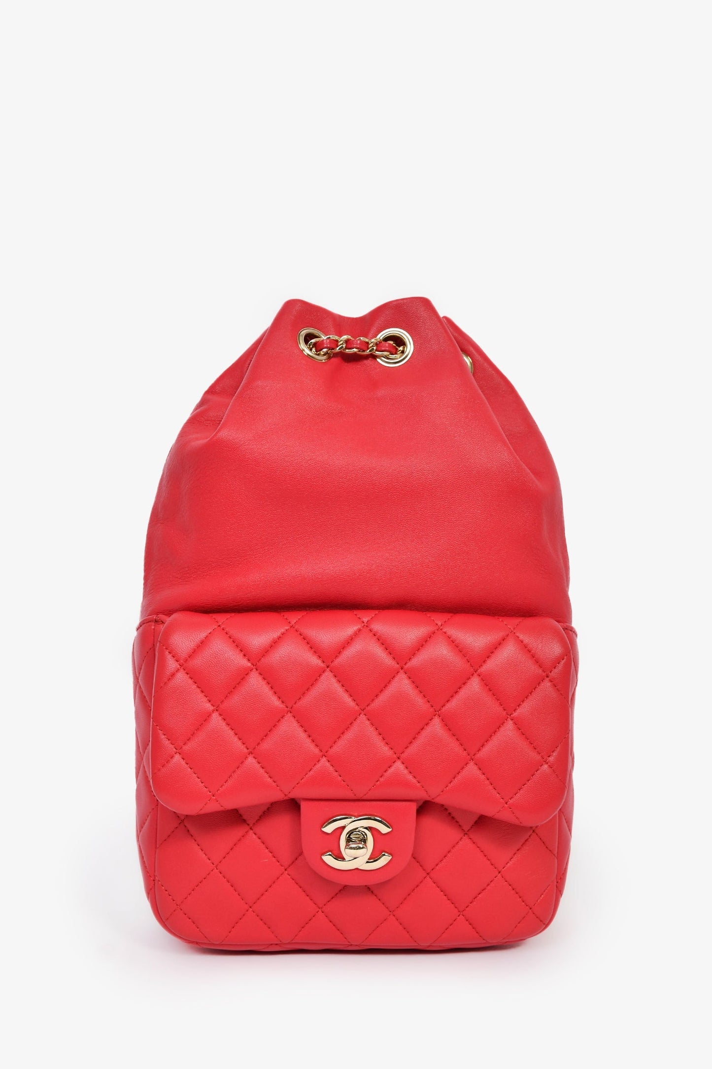 Chanel™ 2015/16 Red Lambskin Leather Small Paris-Seoul Backpack