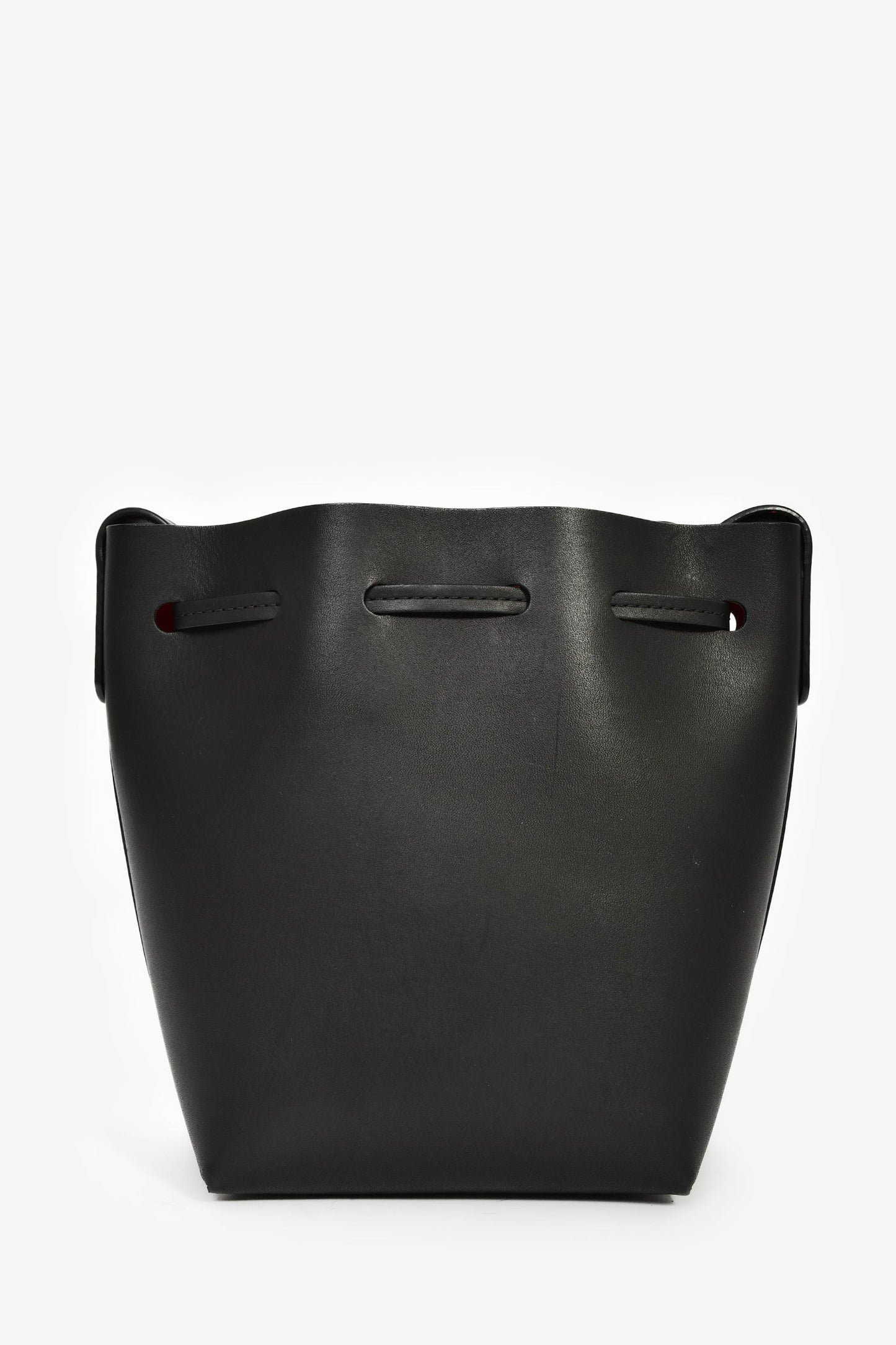 Mansur Gavriel Black Leather Mini Bucket Bag