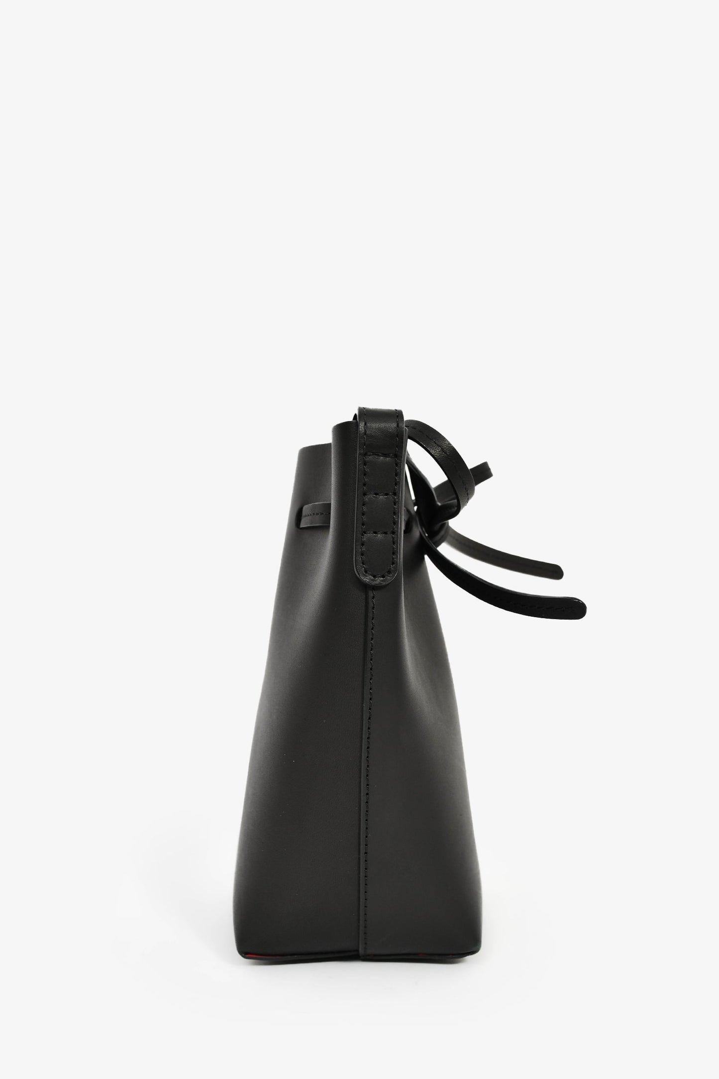 Mansur Gavriel Black Leather Mini Bucket Bag