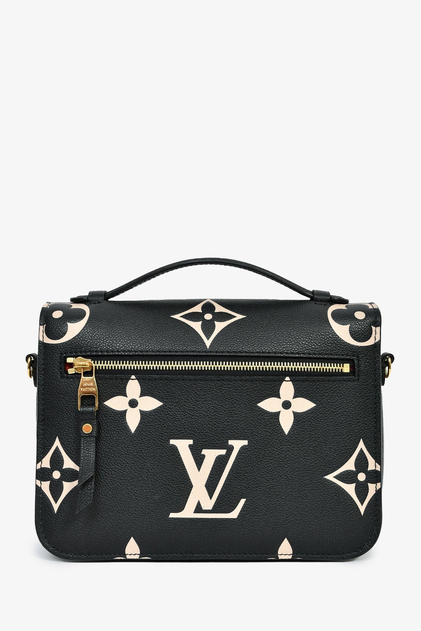 Louis Vuitton Black Bicolour Monogram Empreinte Leather Pochette Metis
