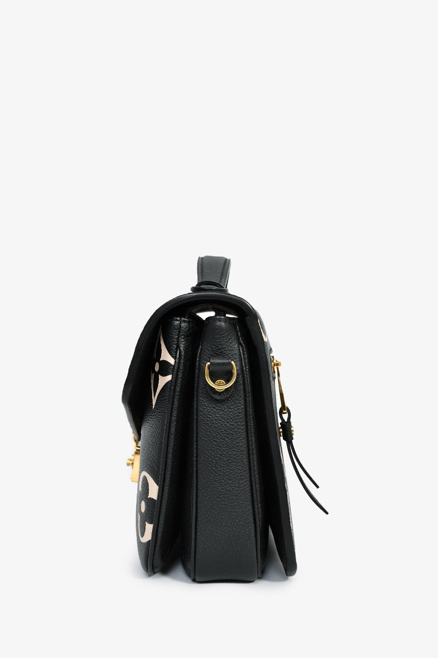 Louis Vuitton Black Bicolour Monogram Empreinte Leather Pochette Metis