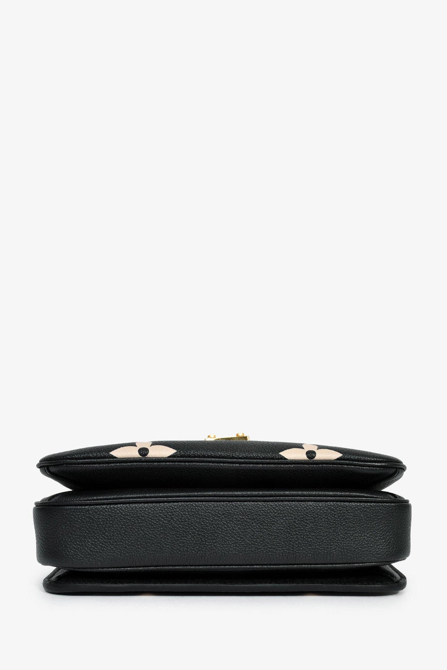 Louis Vuitton Black Bicolour Monogram Empreinte Leather Pochette Metis