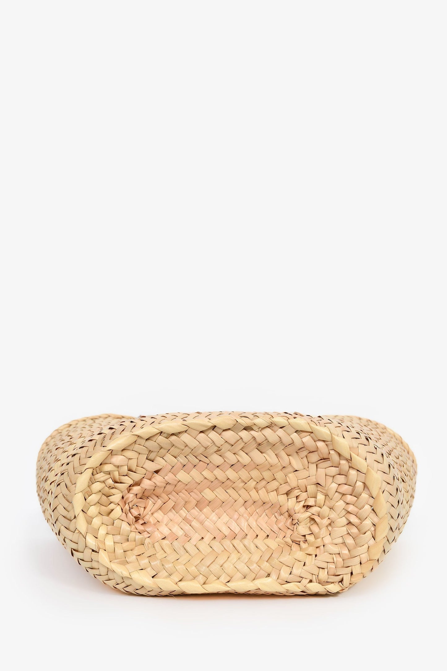 Loewe Palm Leaf/Brown Leather Classic Medium Basket Bag