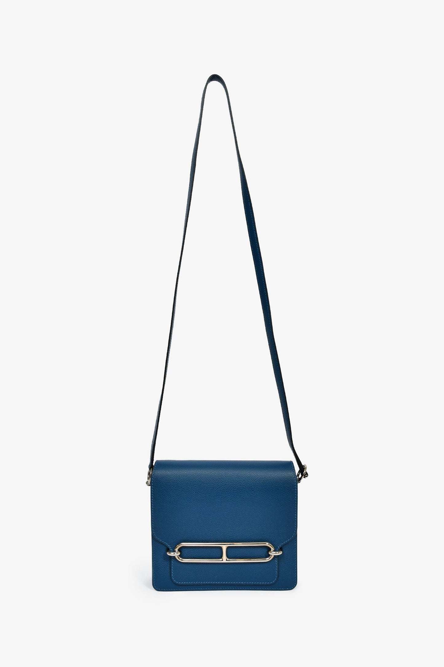 Hermès 2019 Blue Mini Roulis Crossbody Bag