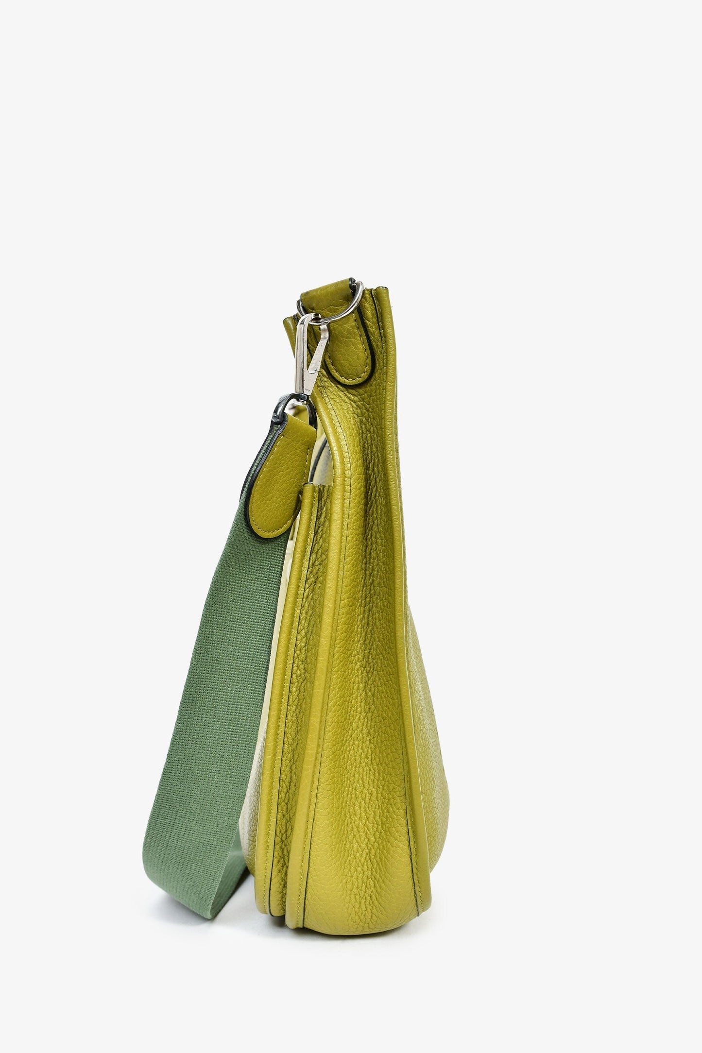 Hermès 2014 Green Clemence Leather Evelyne 28 II PM