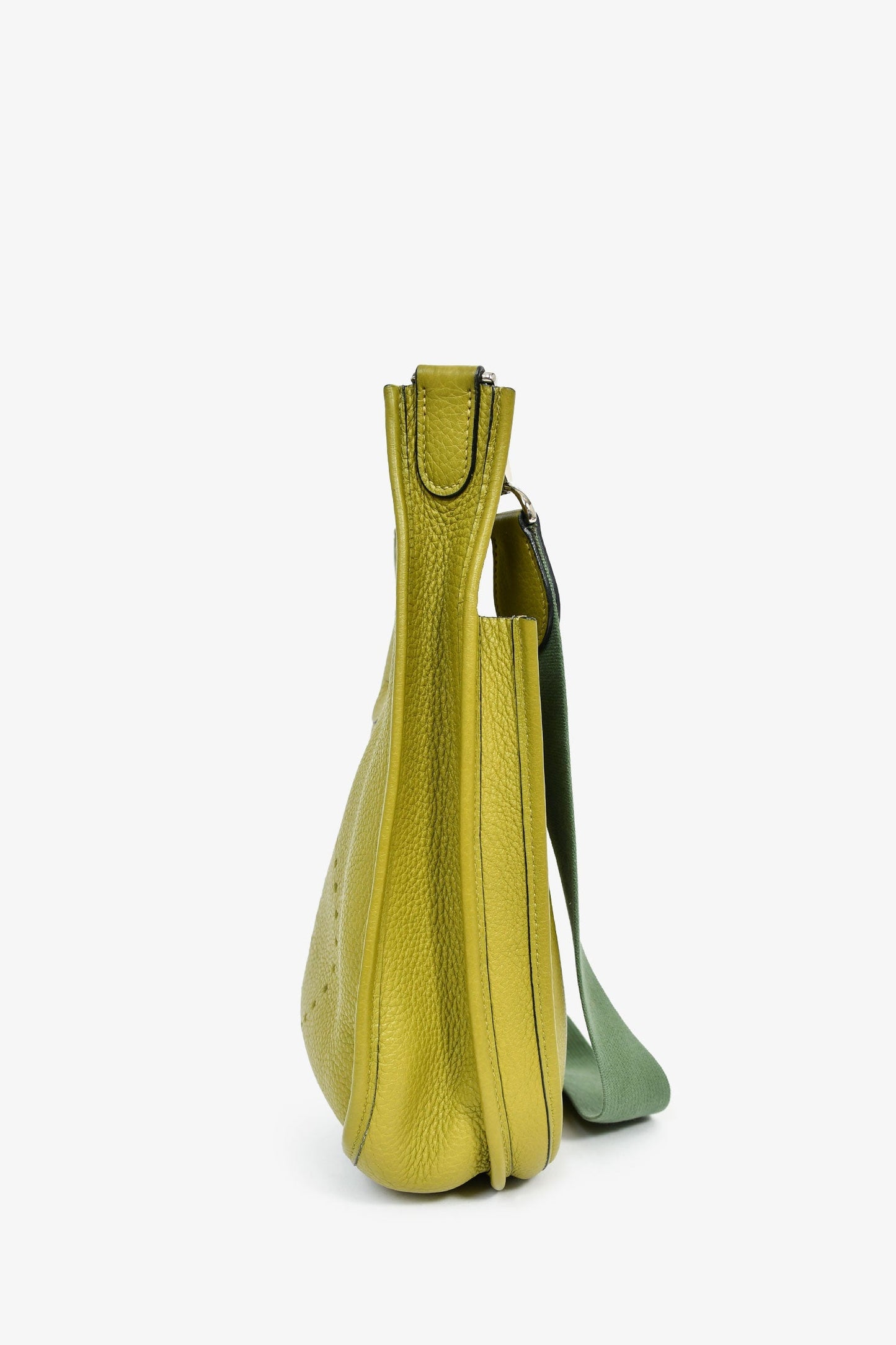 Hermès 2014 Green Clemence Leather Evelyne 28 II PM