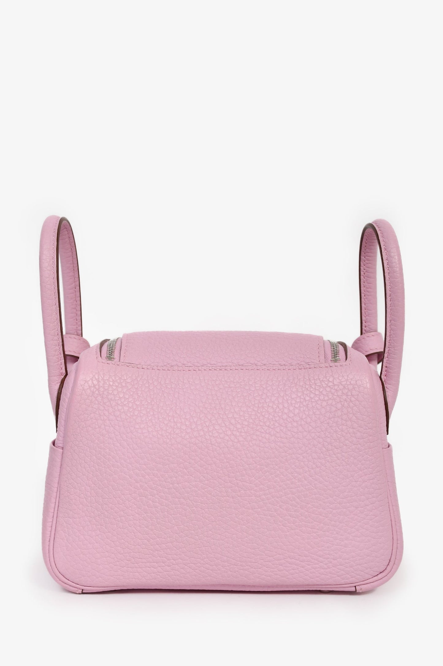 Hermès 2022 Mauve Sylvestre Clemence Leather Mini Lindy